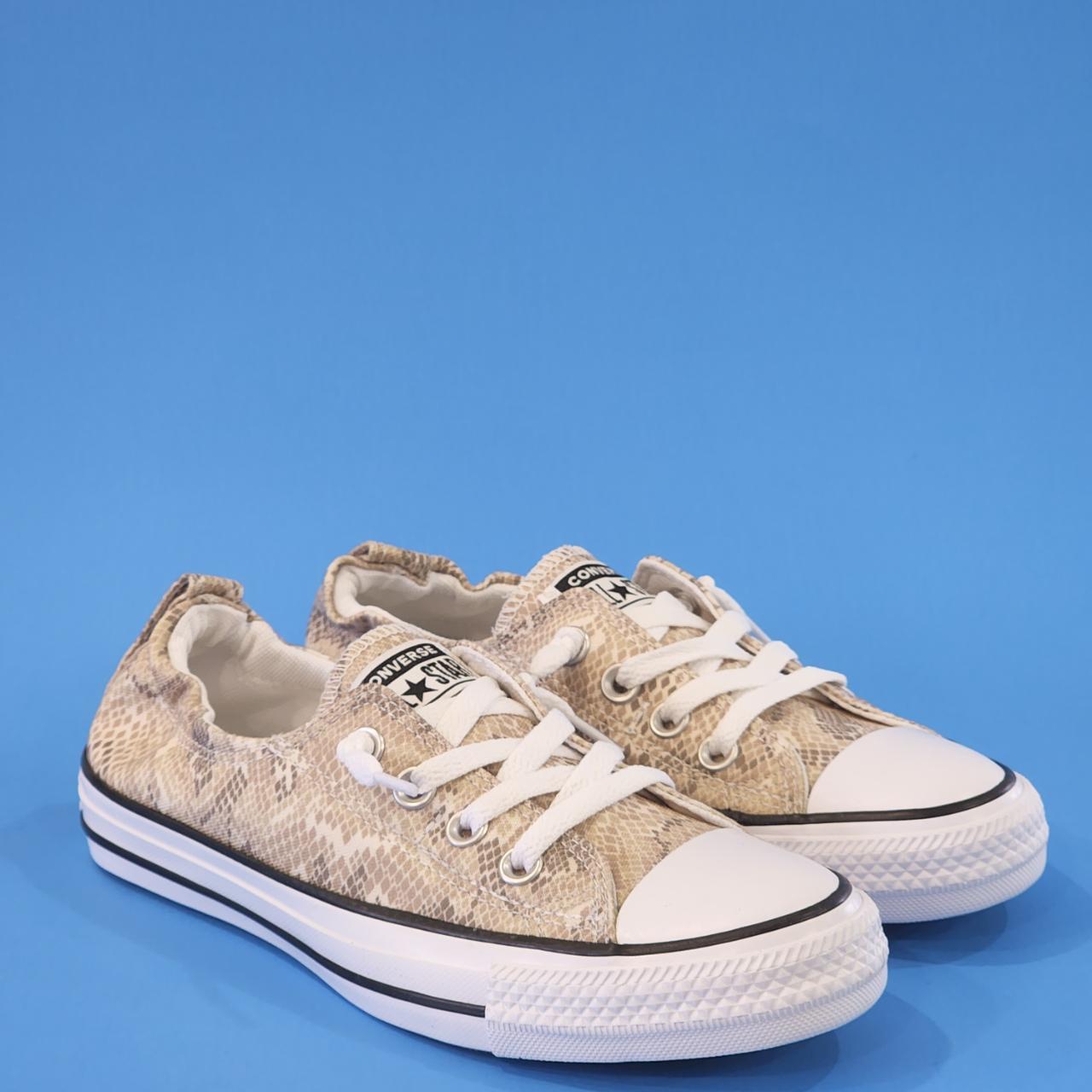 White hotsell snakeskin converse