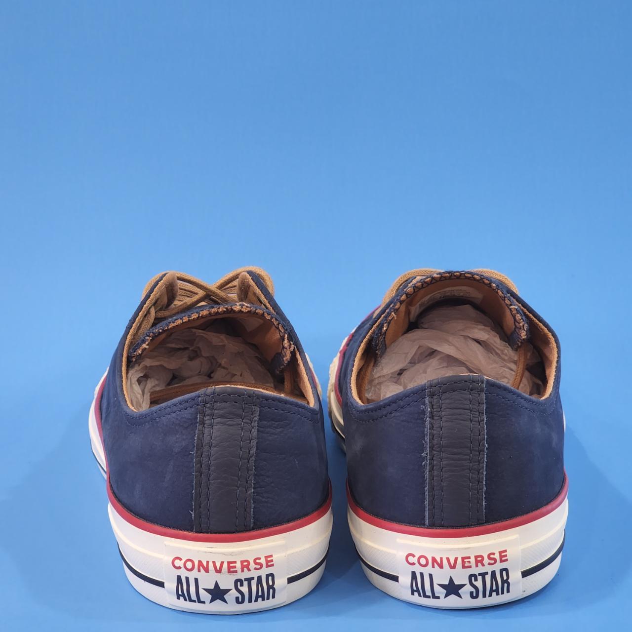 Converse navy all star earthy buck store ox trainers