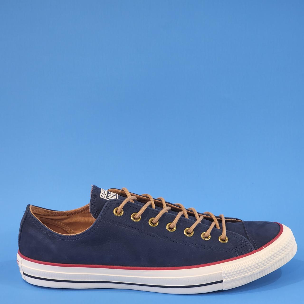 Converse navy all star earthy buck store ox trainers