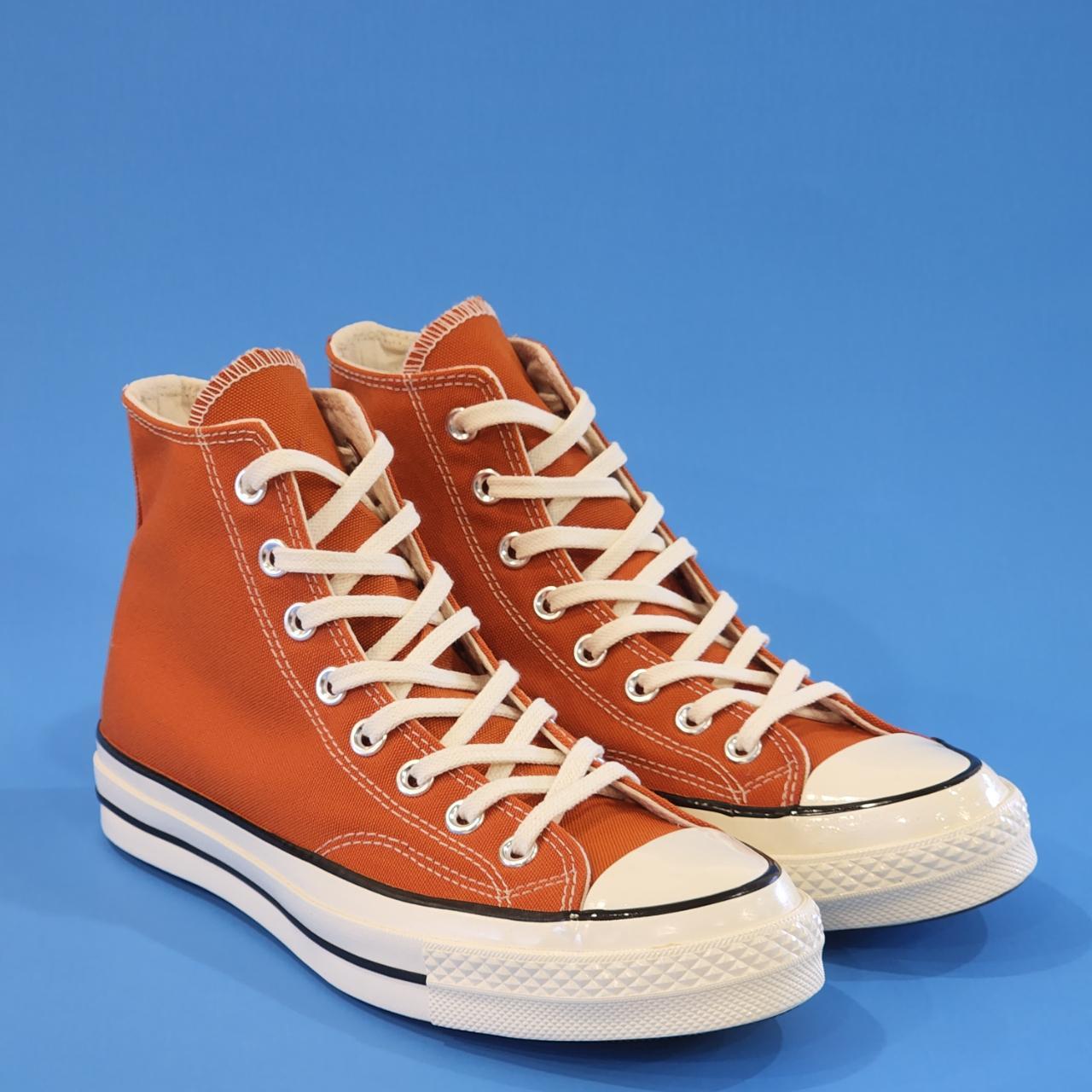 Converse Chuck 70 High Seasonal Firepit Orange Red... - Depop