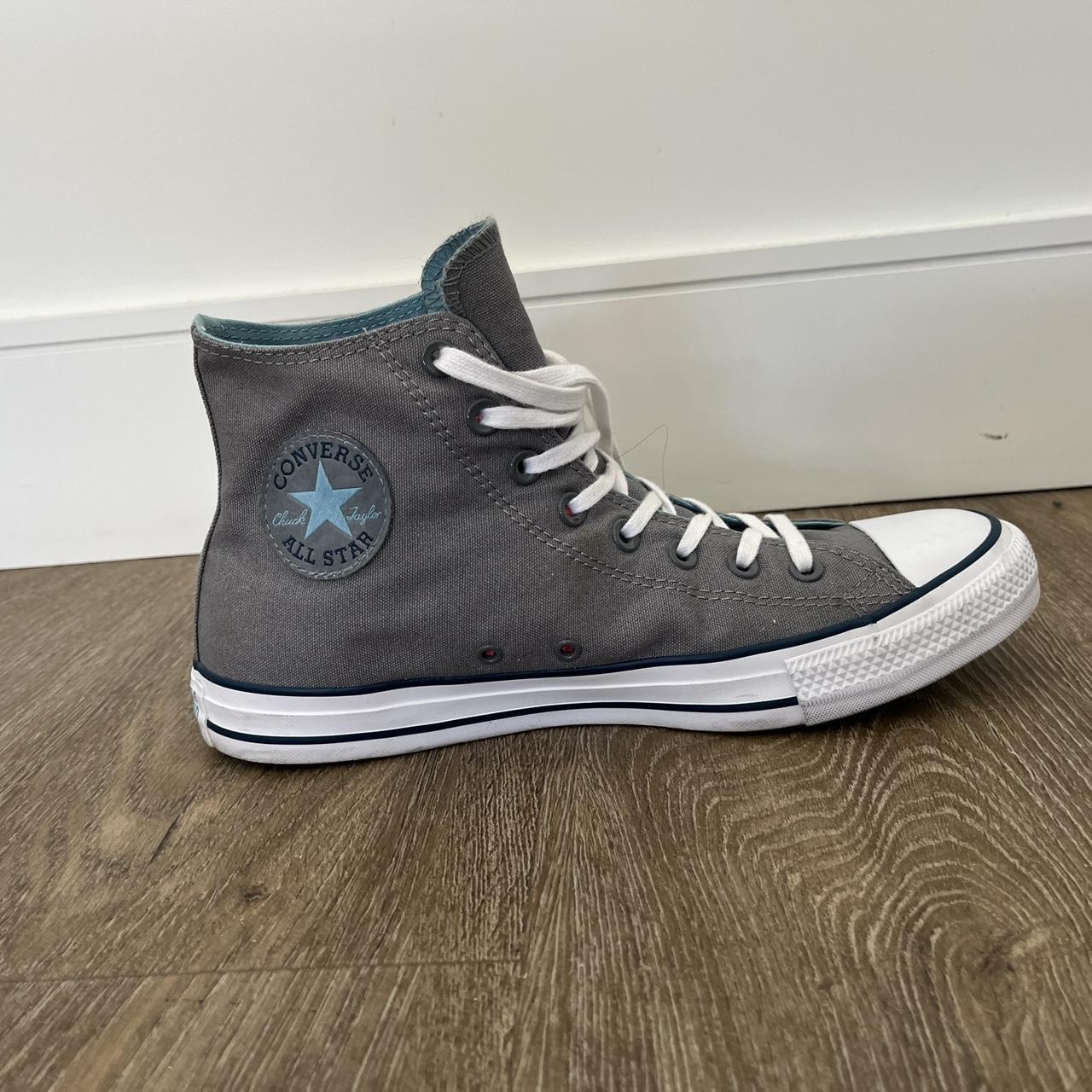 Converse Men's Sneakers Grey/Multi US – Grey and white