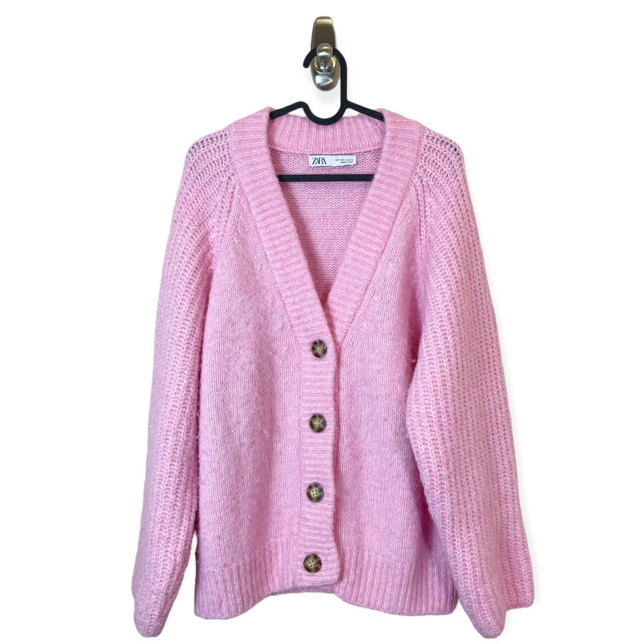 Zara Oversized Button Up Wool Alpaca Cardigan... Depop