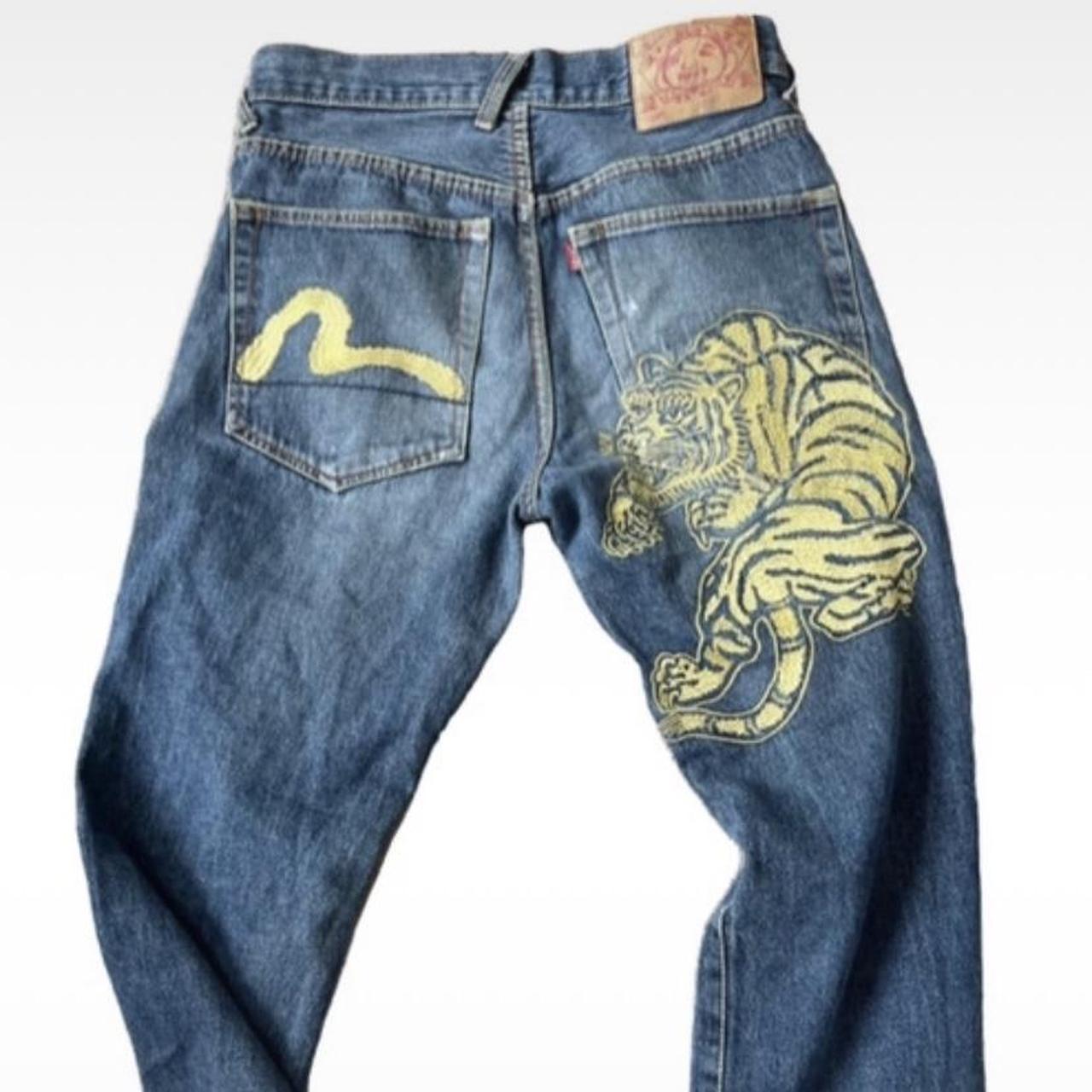 Evisu Jeans Tiger embroidery Sick design, - Main Image
