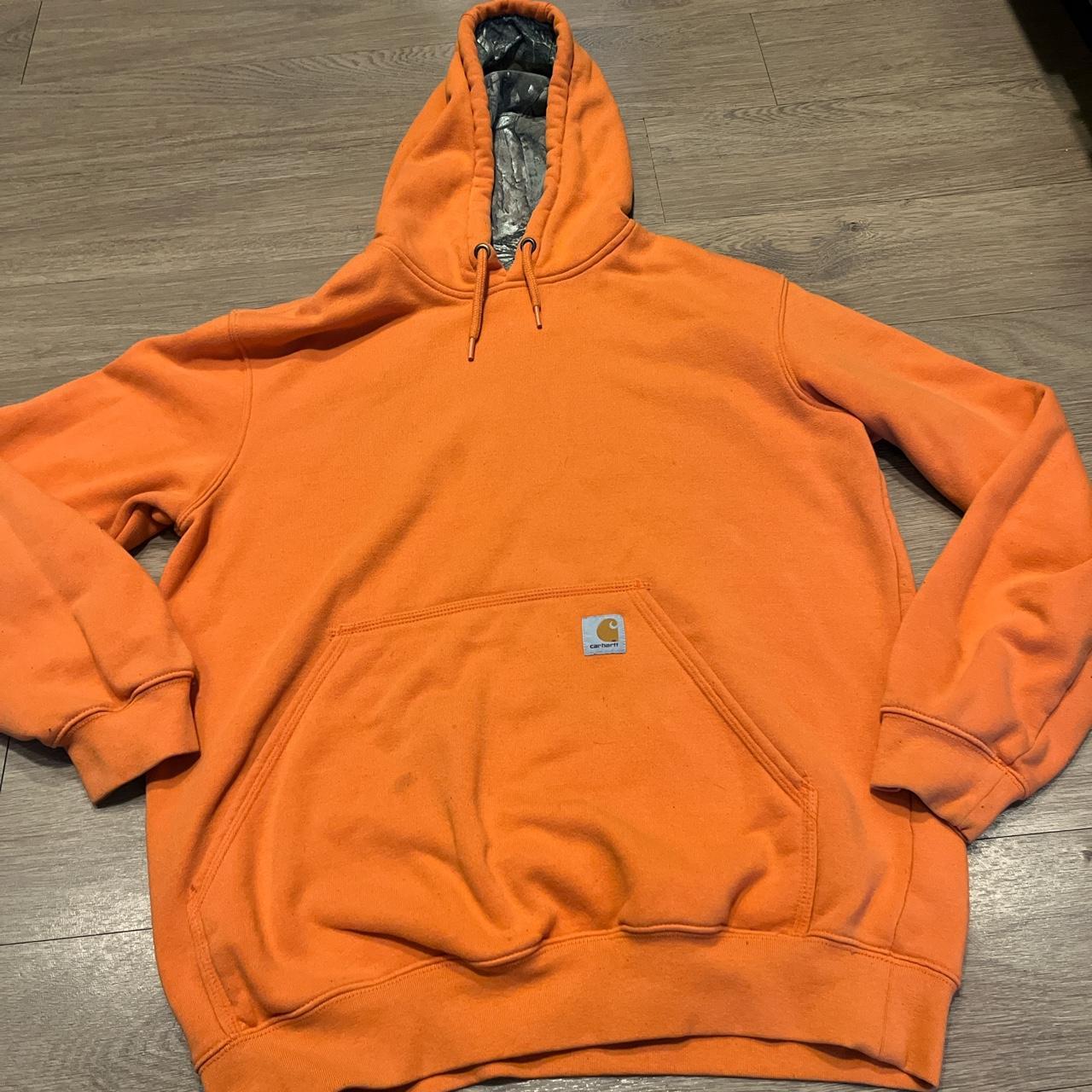 Carhartt Men's Orange Hoodie | Depop