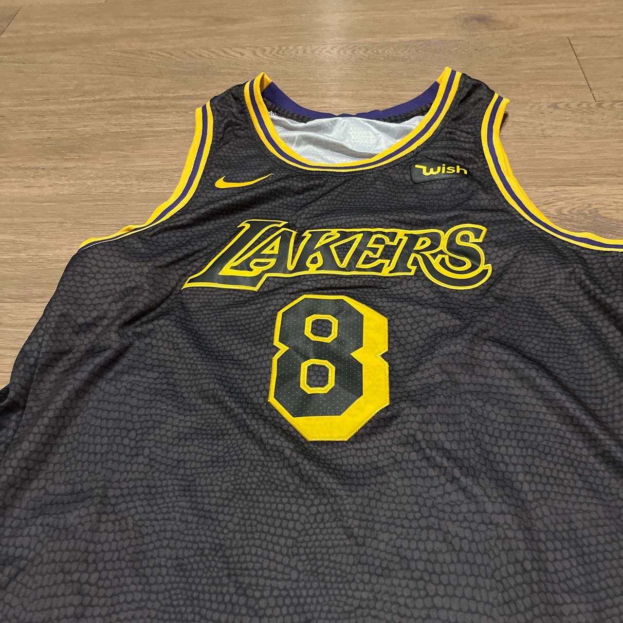 Nike Los Angeles Lakers Kobe Bryant Black Mamba City - Depop