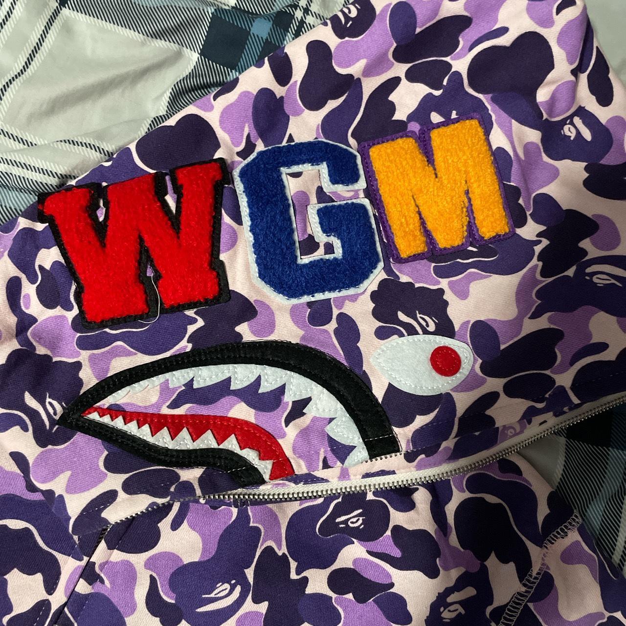 Authentic Purple Bape Hoodie Size L Brand new Didn’t... Depop