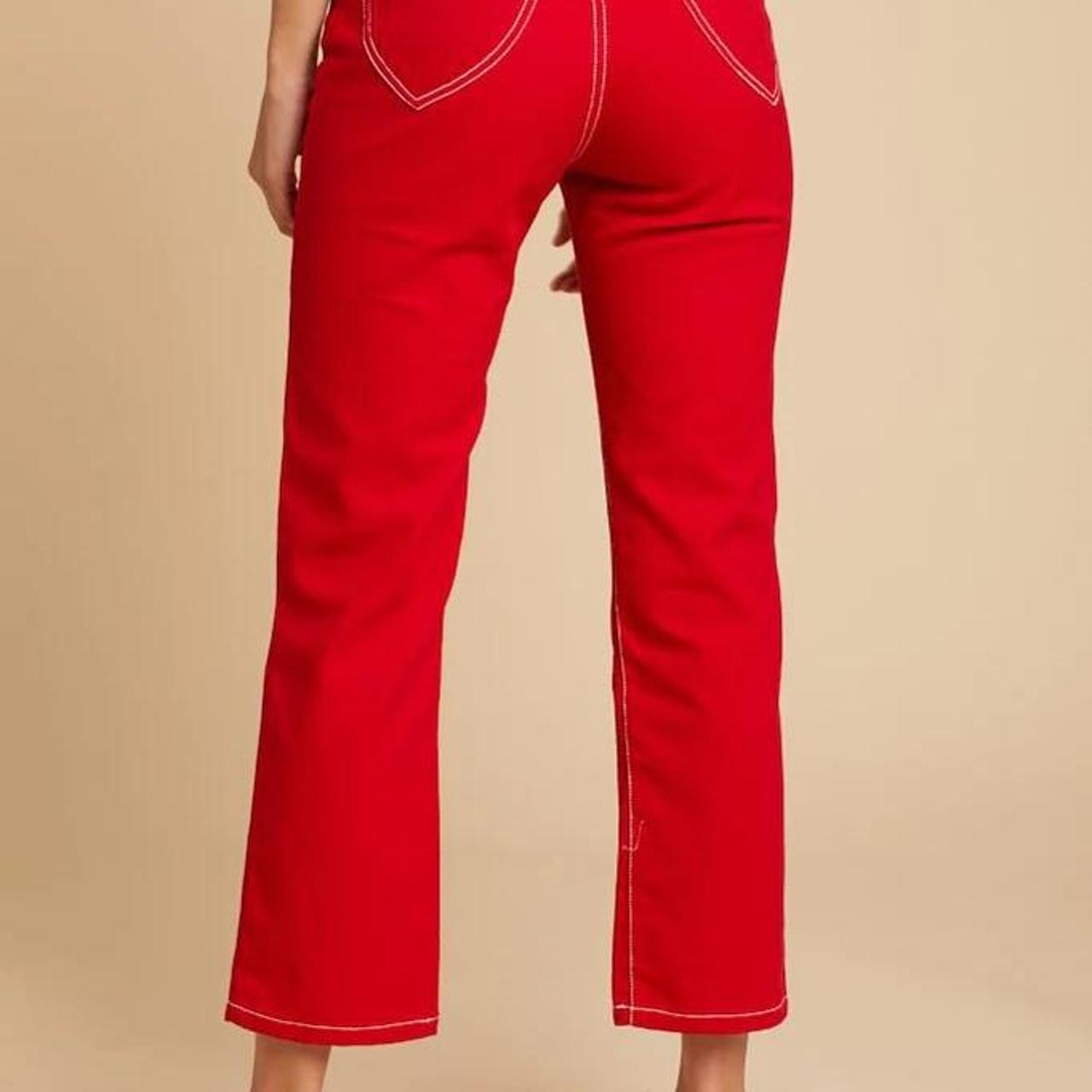 Lykke Wullf Women's Red Jeans (2)