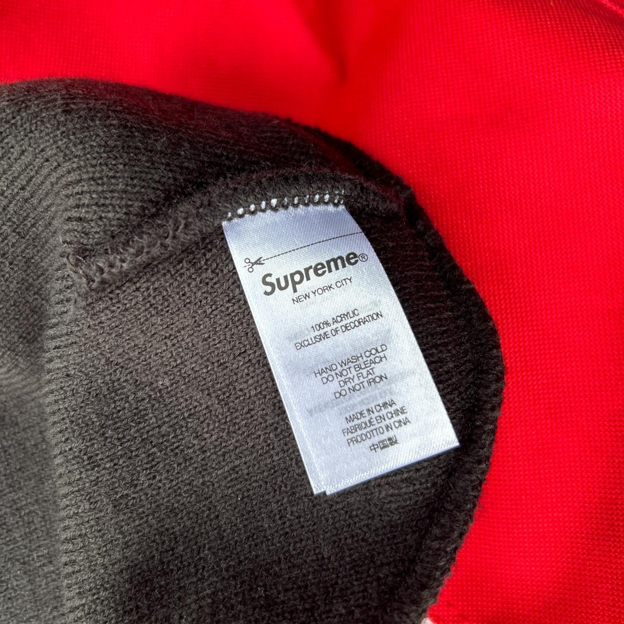 Supreme Geo Monogram Beanie. Only tried on once, - Depop