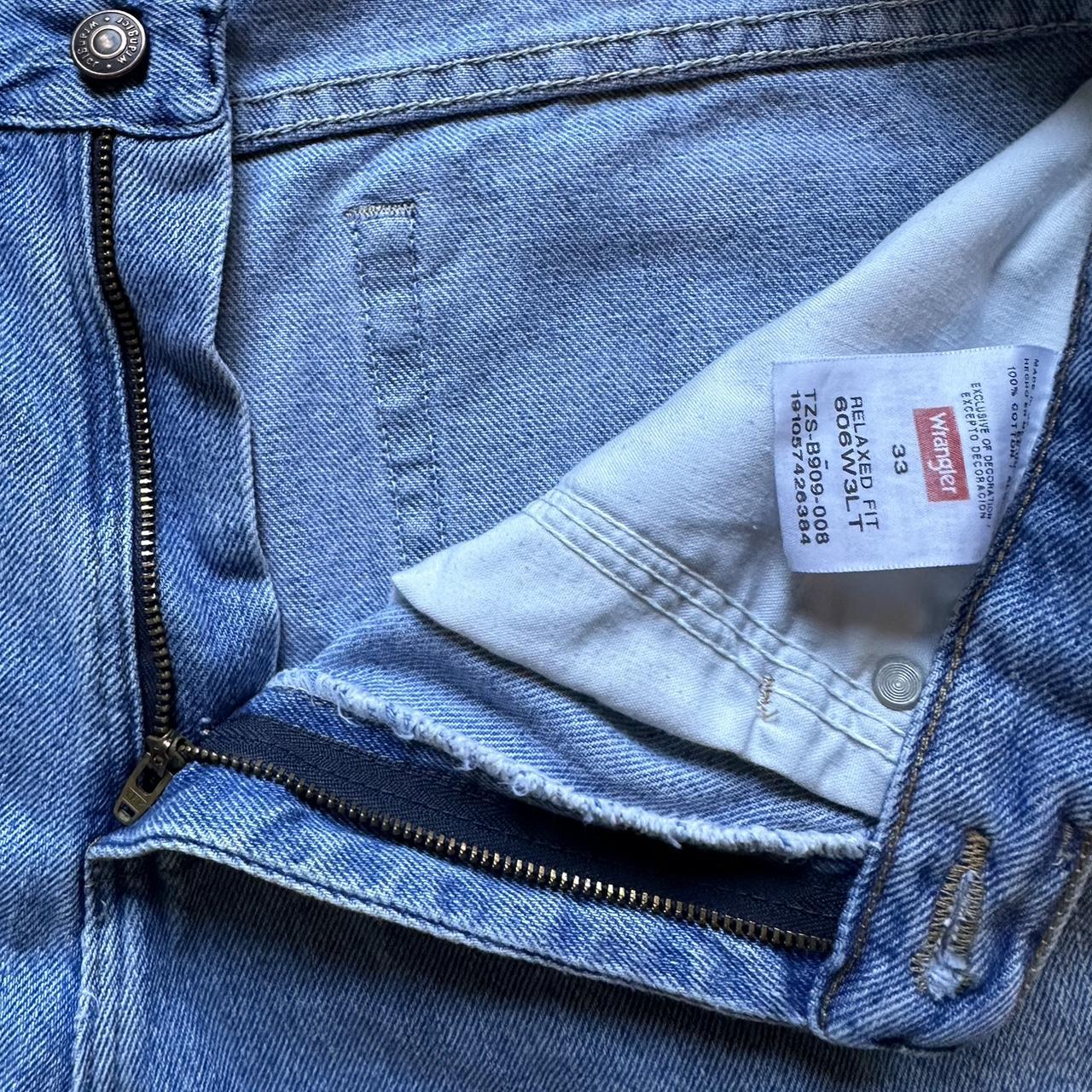 Wrangler Relaxed Fit Light Wash Denim Jean... - Depop