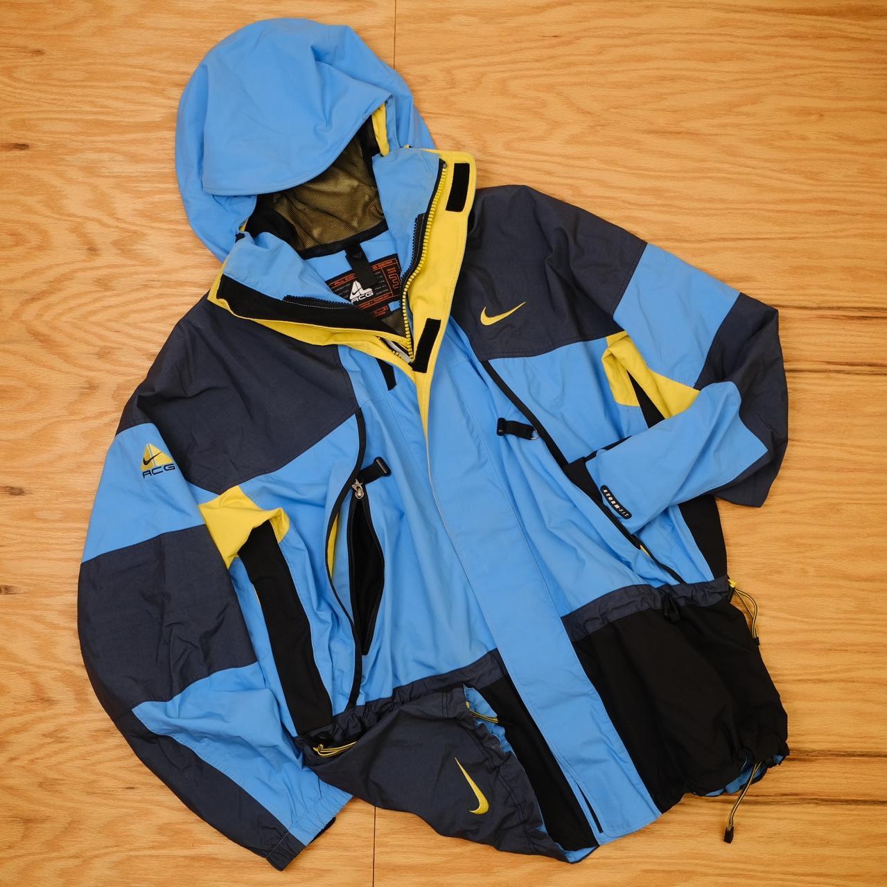 【ギミック】00s NIKE ACG ナイロンジャケット 富士山 テック Y2K 00s “NIKE ACG” geometric patterns mountain nylon jacket size