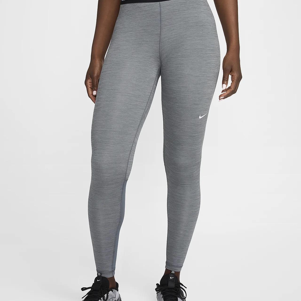 Nike grey leggings with panel detail best sale