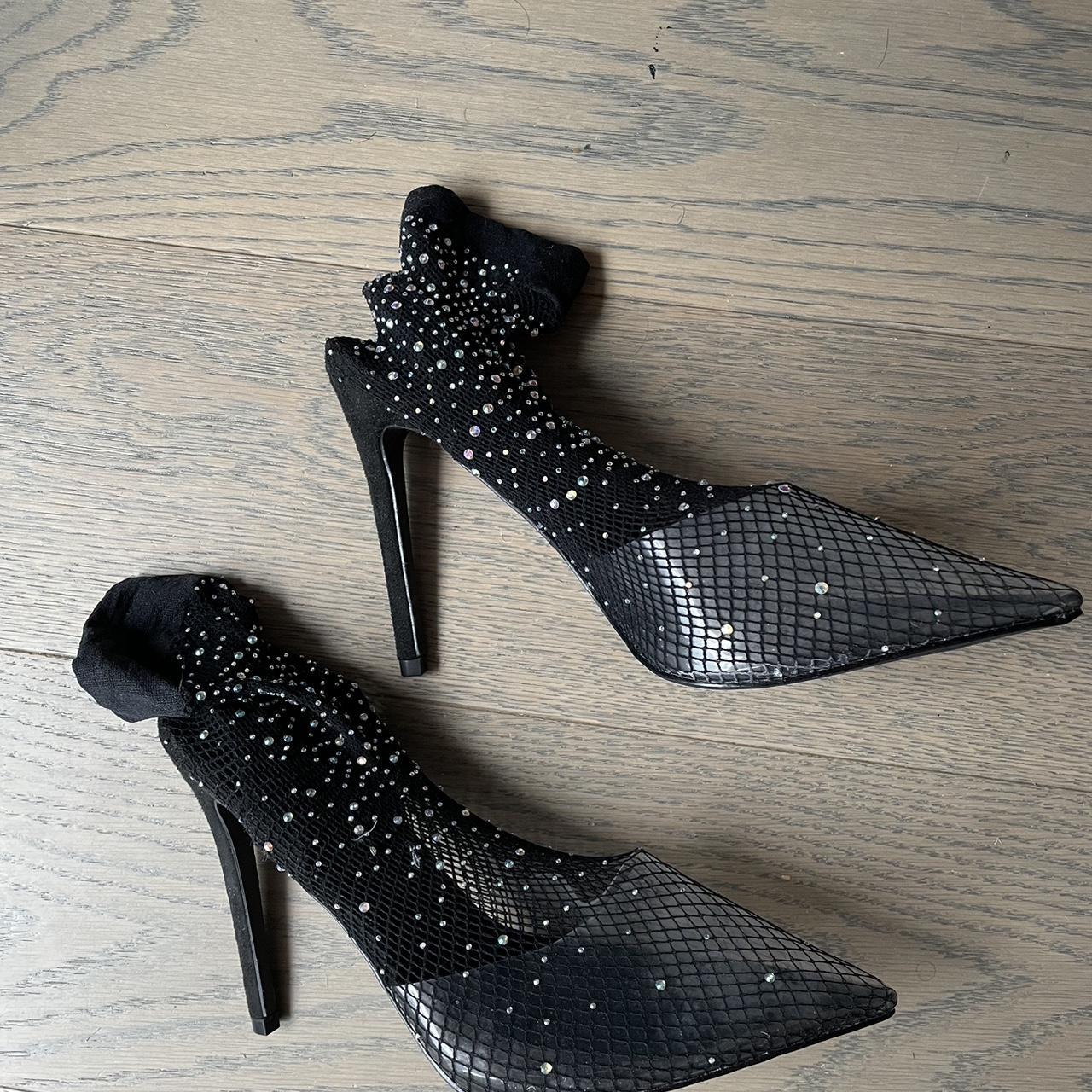 sparkly low heels