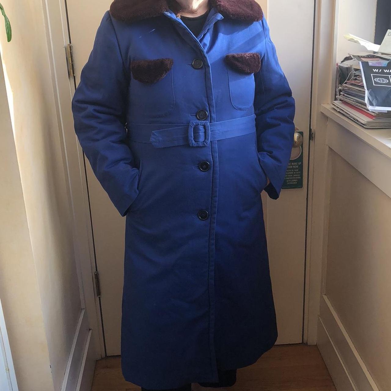 Royal blue clearance winter coat womens