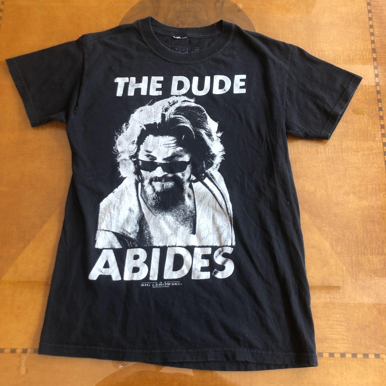 The Big Lebowski black graphic T-shirt in excellent... - Depop