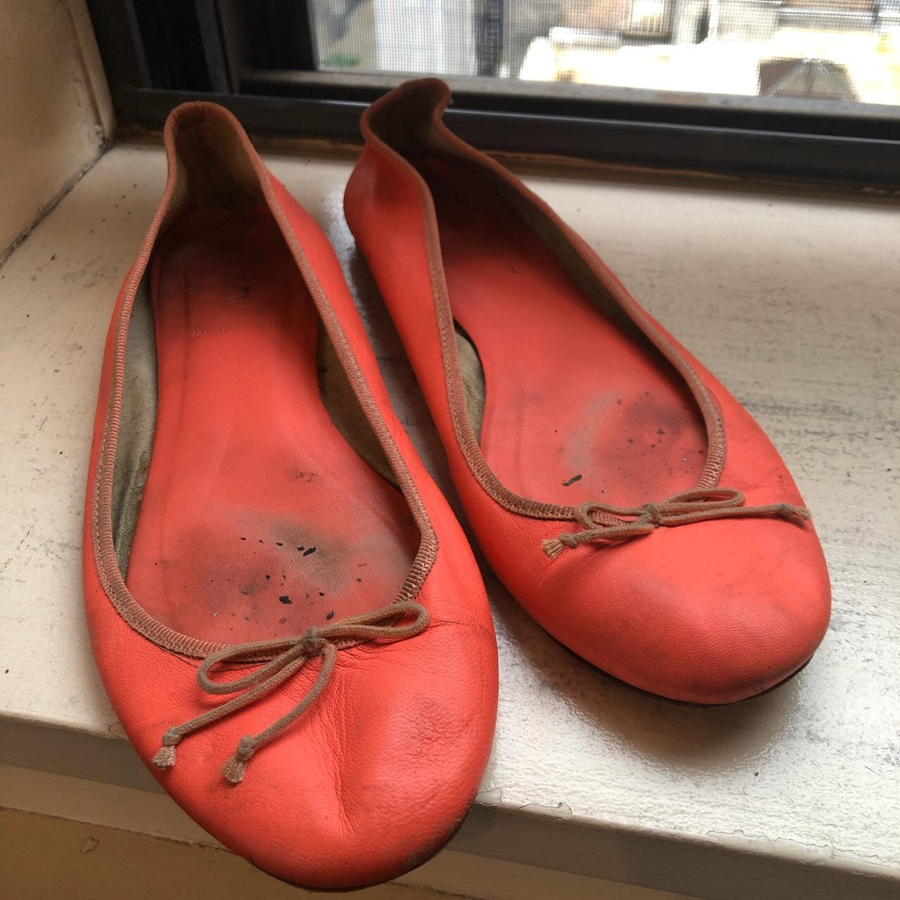 J crew leather ballet on sale flats