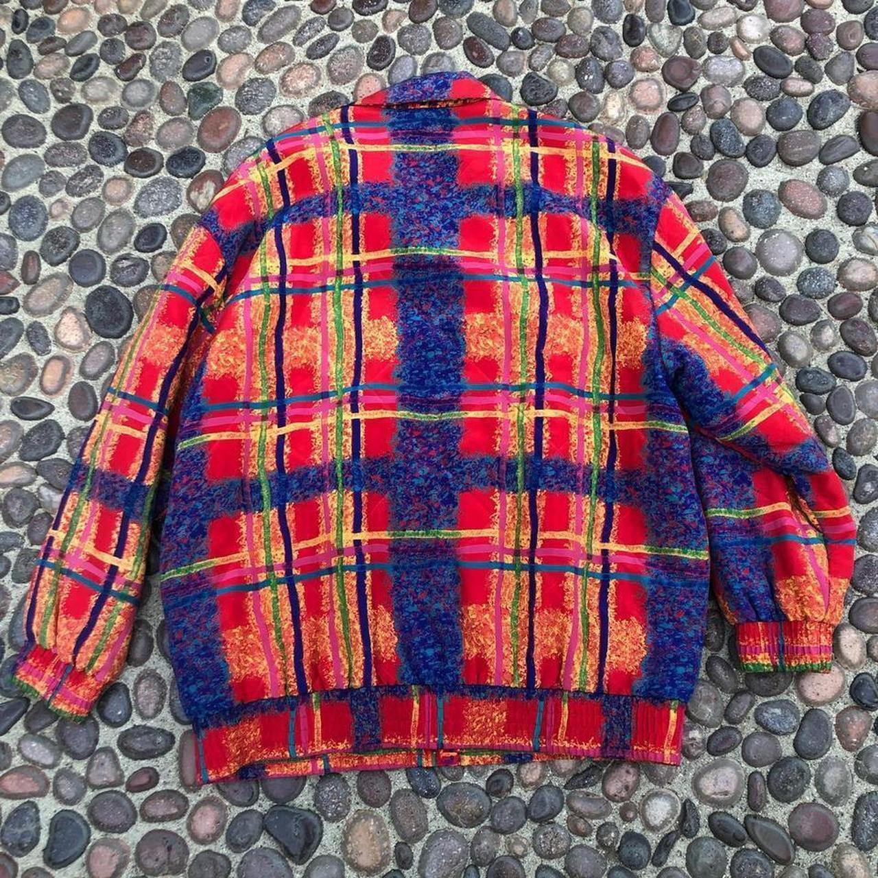 Preloved Women's Puffer Jacket - Multi/Red - L – … - image 4