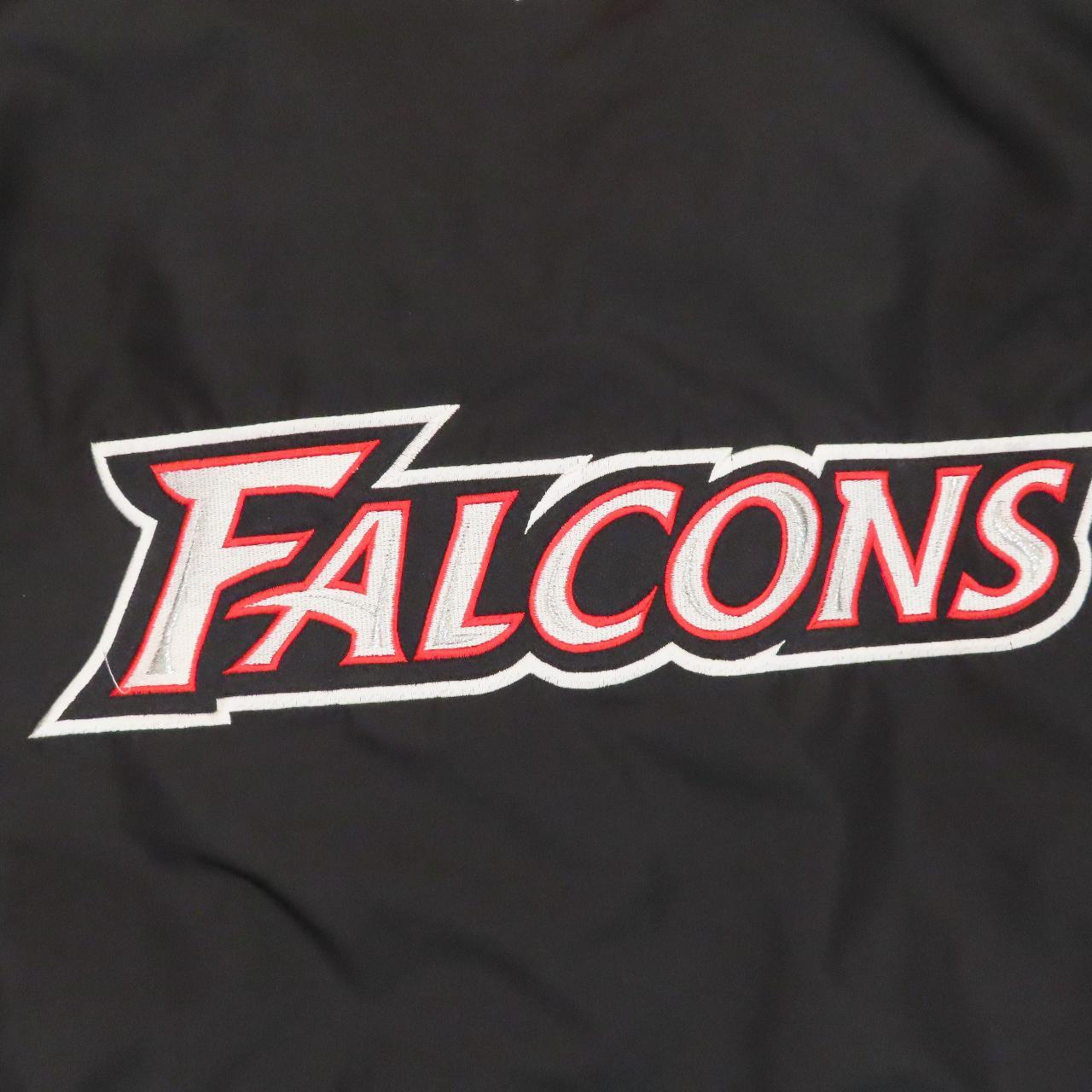 Vintage 00s Polyester Black Reebok NFL Falcons Altanta Football