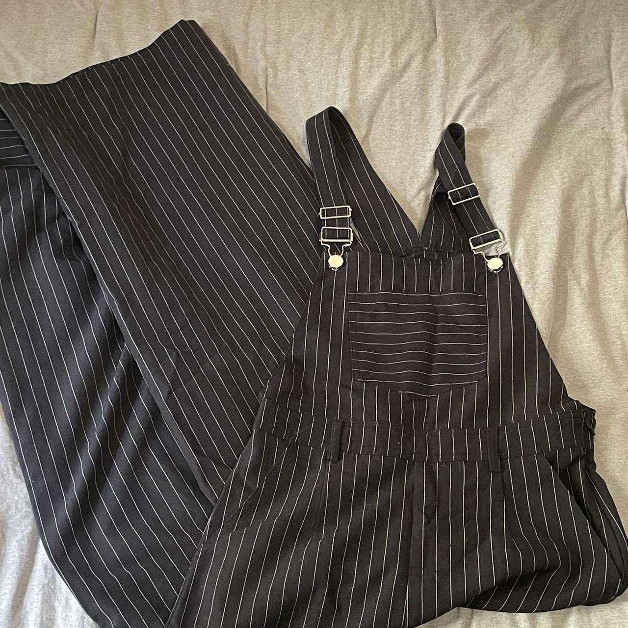 Princess Polly Women's Black Dungareesoveralls Depop