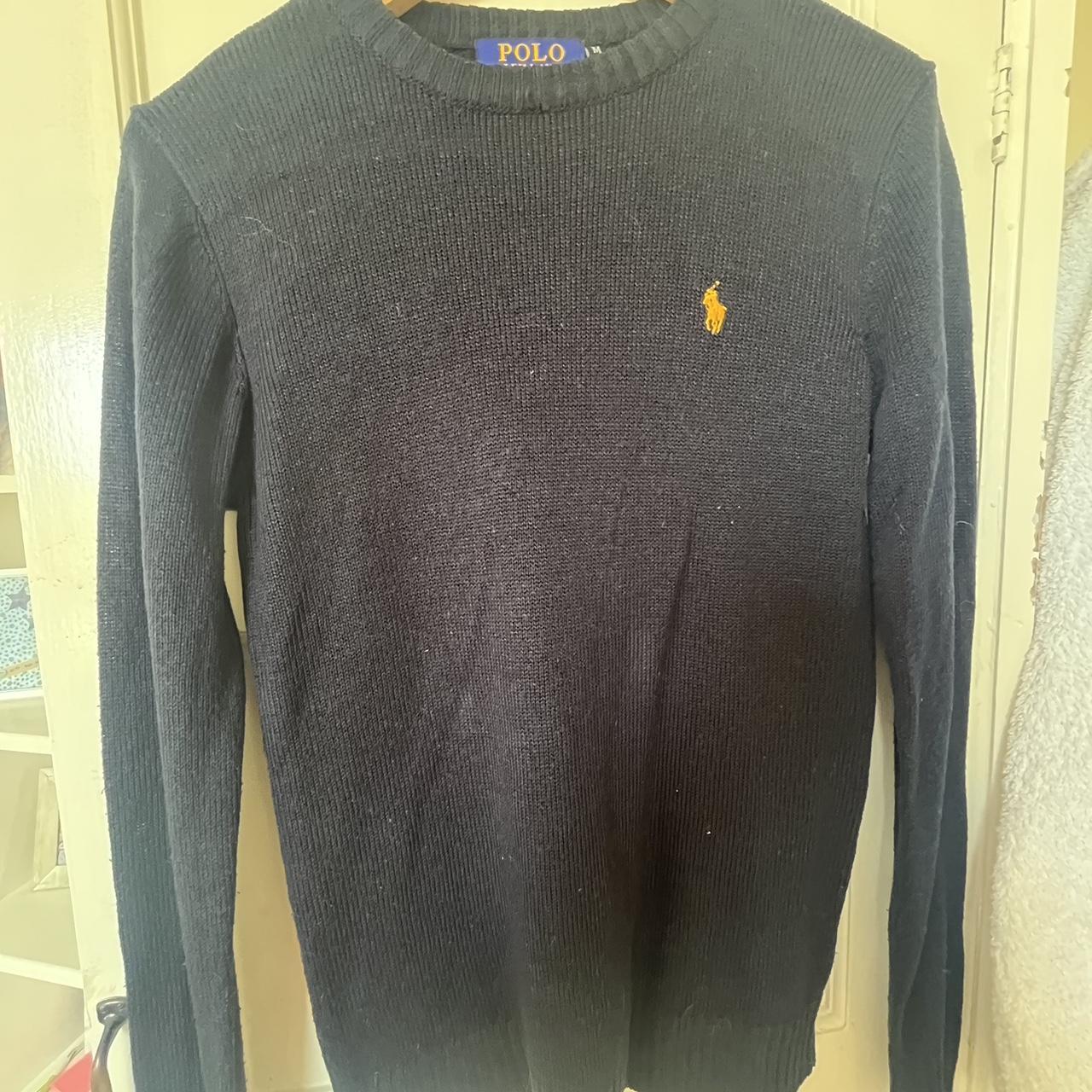 Fake Ralph Lauren black knitted jumper Looks real