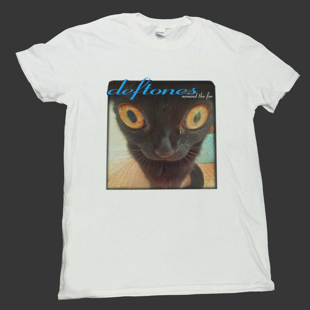 Deftones Cat T-Shirt, Vintage Deftones T-Shirt, - Depop