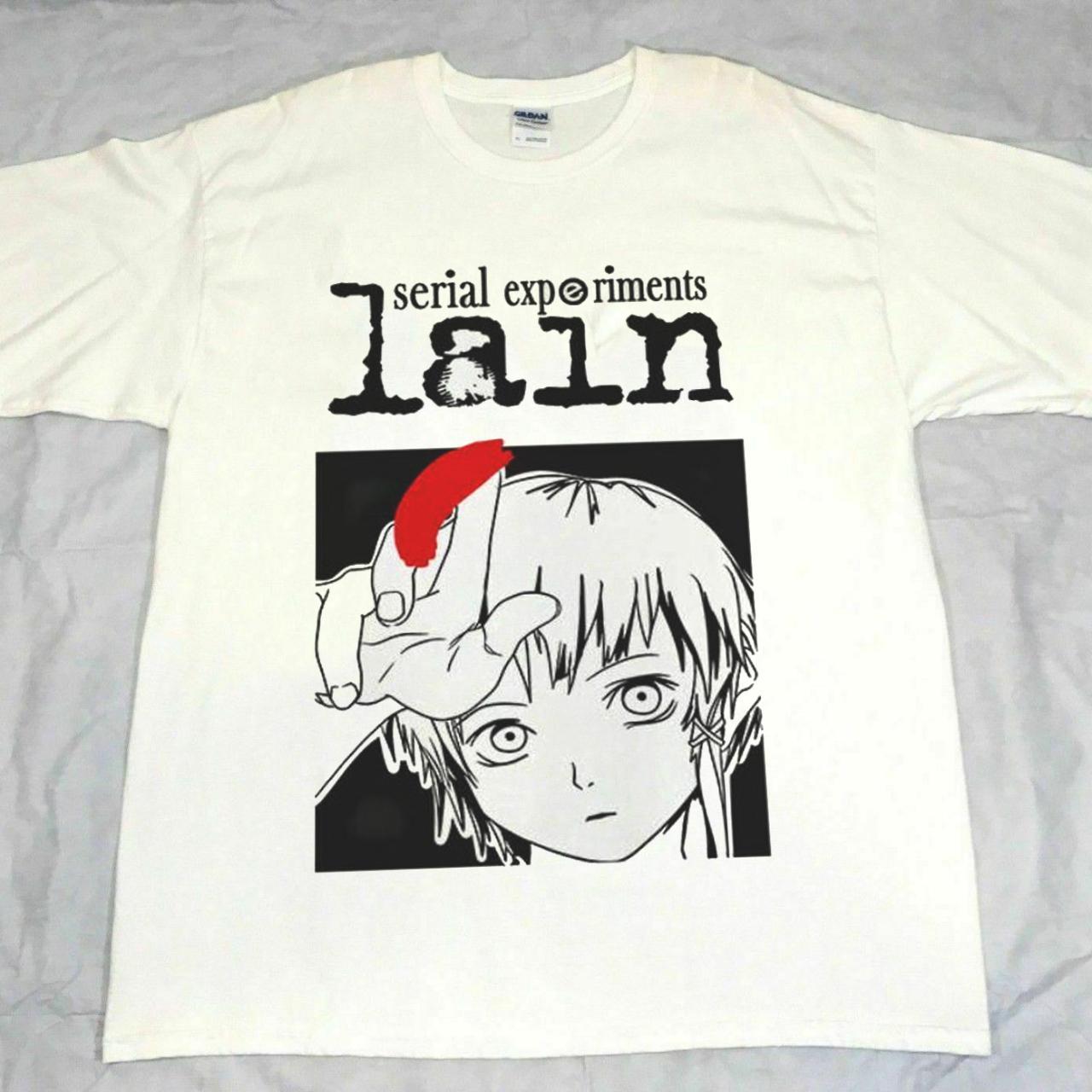 Serial Experiments Lain Anime T-shirt VTG... - Depop