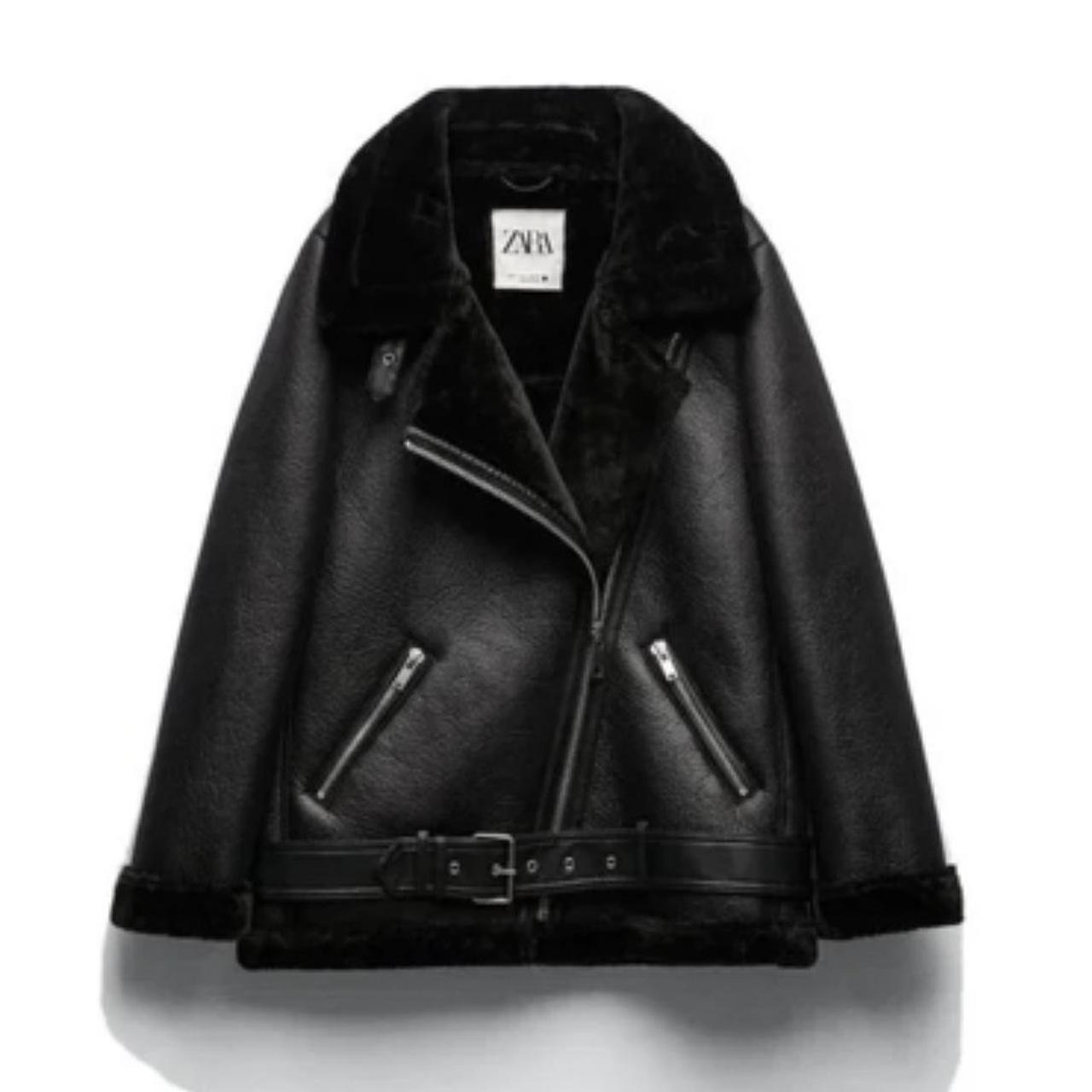 Black aviator jacket womens zara best sale