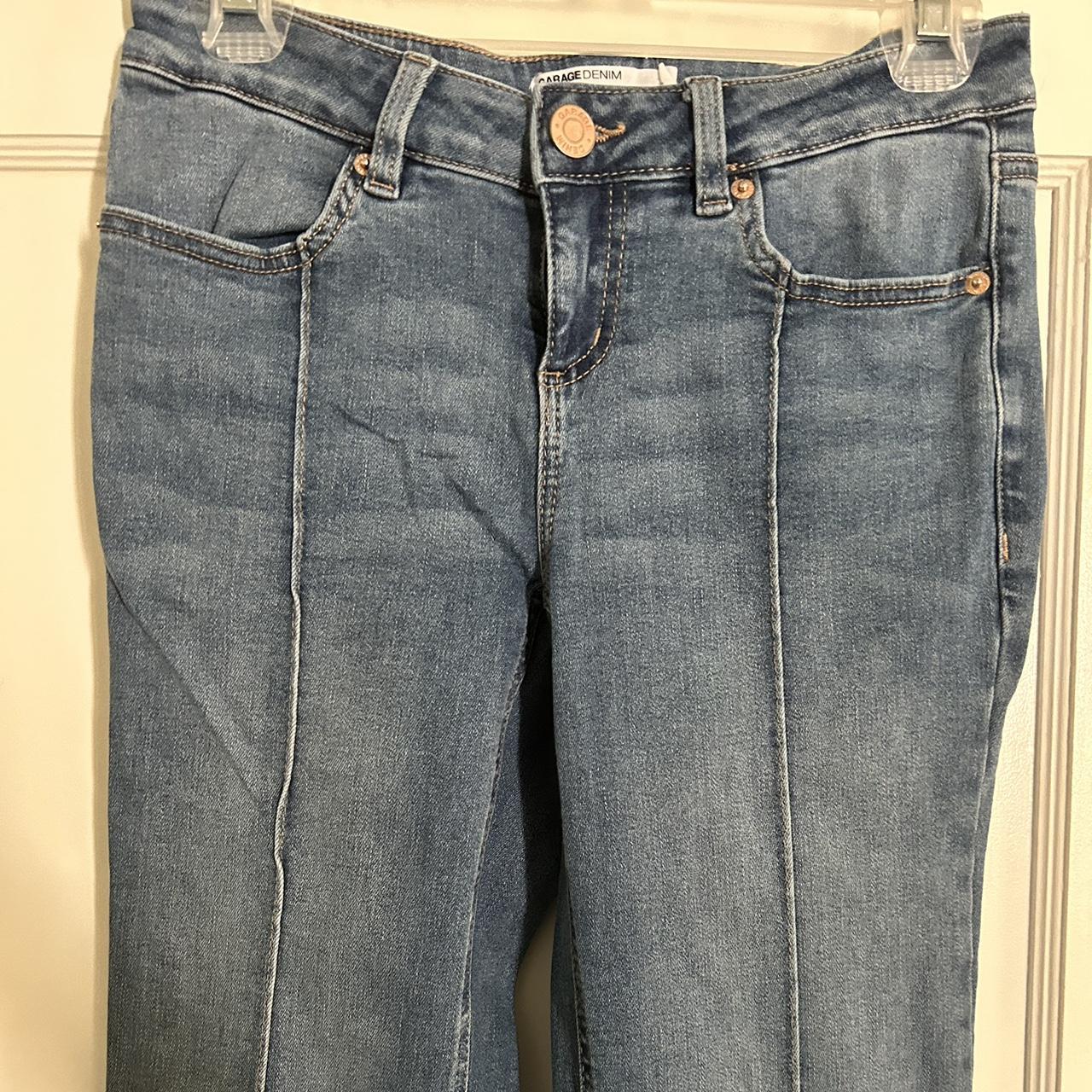 - Garage extreme low rise flared jeans - size 6 -... - Depop