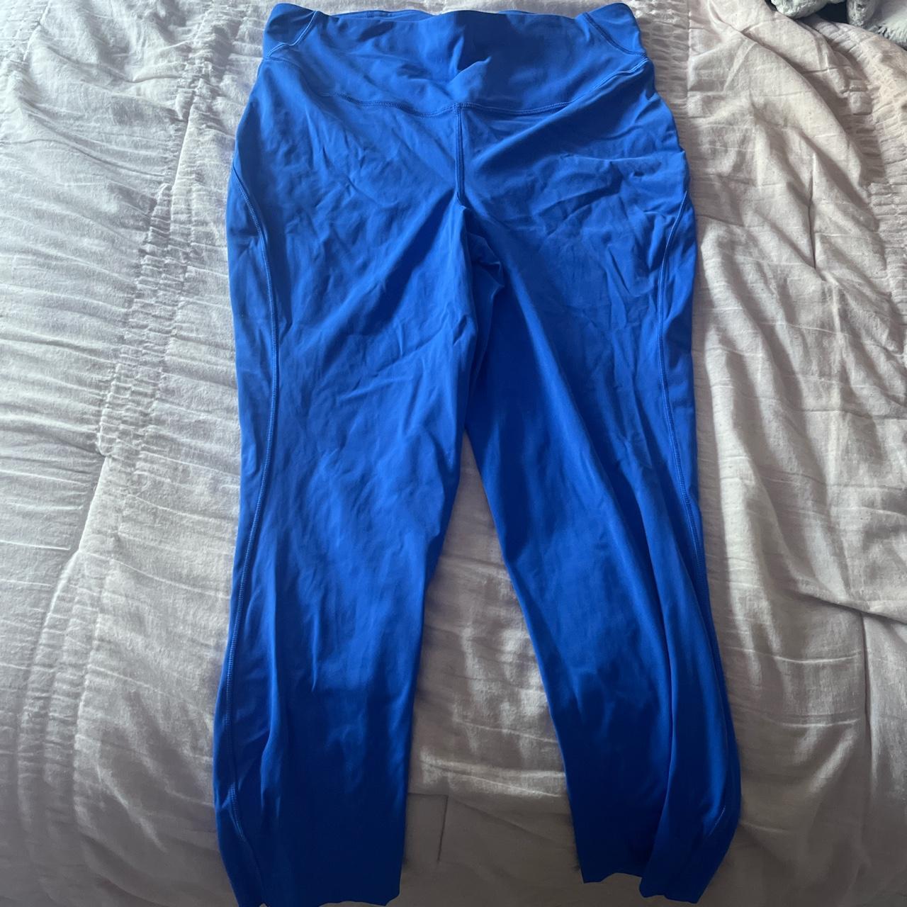 LULULEMON blue leggings. super cute just never wear! - Depop