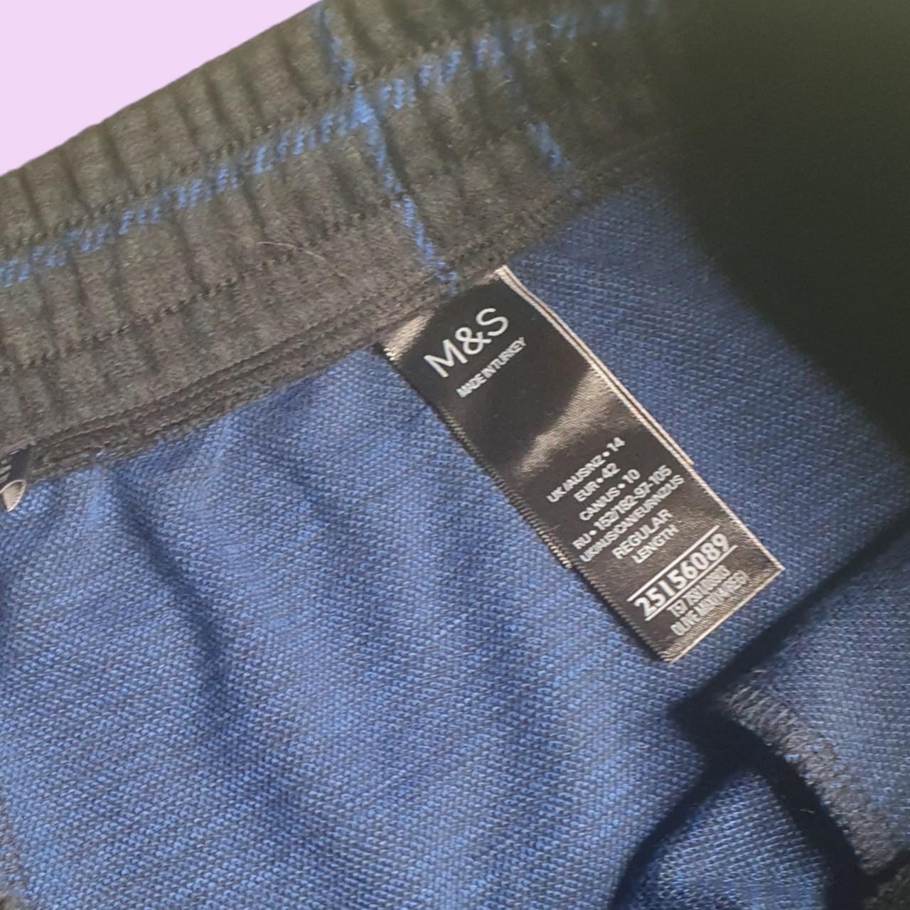 Marks & Spencer Women's Black and Blue Joggerstracksuits Depop