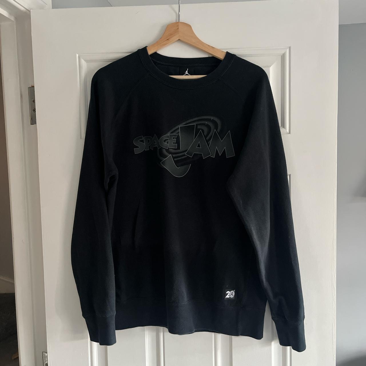 Jordan Space Jam Crew jumper fleece inside. Size M... Depop