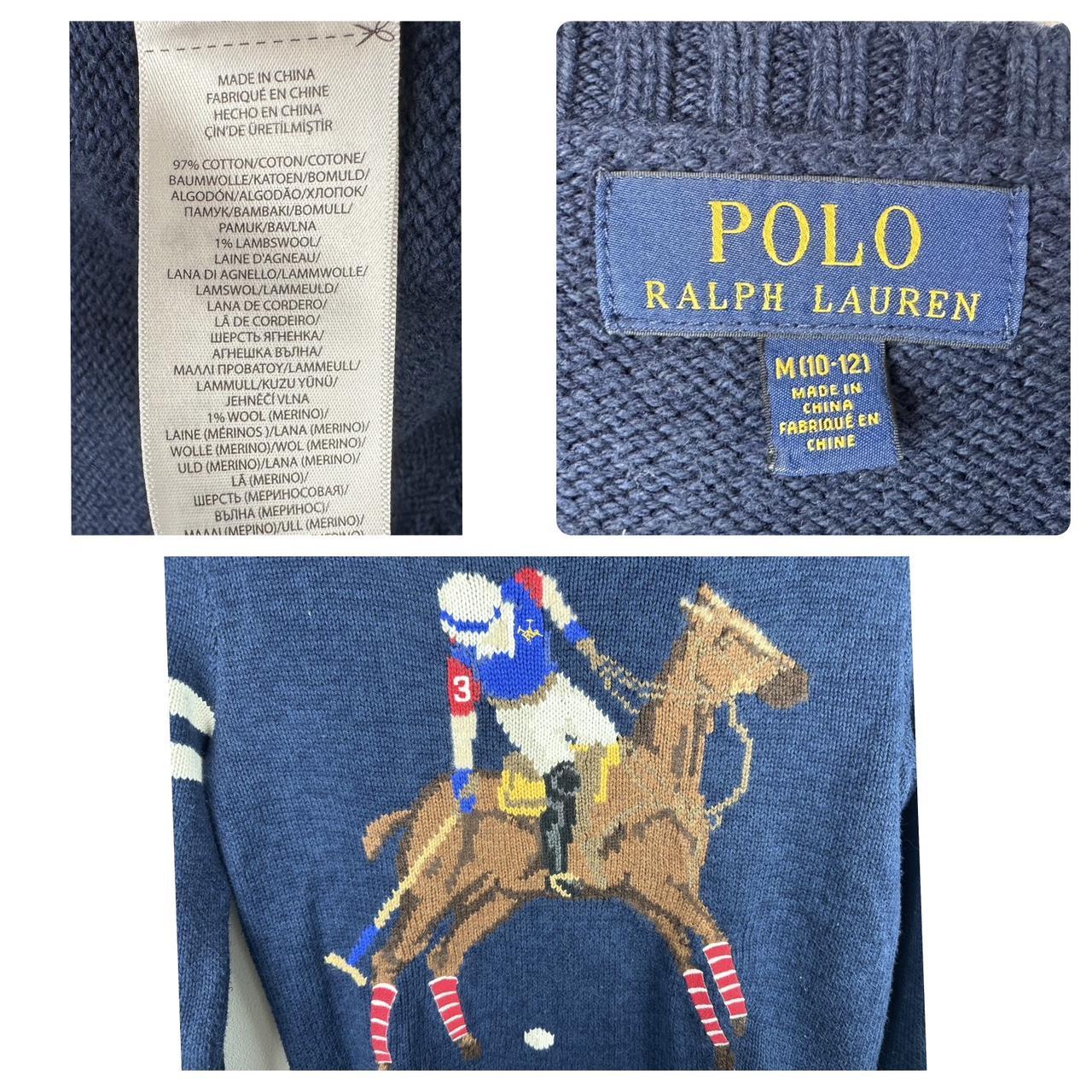 Ralph Lauren Polo Horse Detailed Cable Knit... Depop