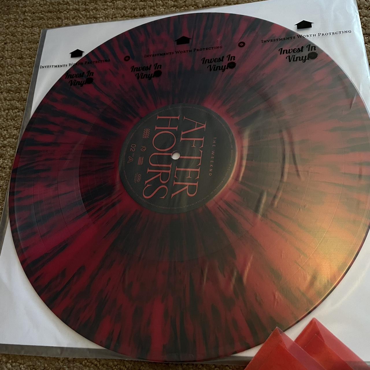 The Weeknd After Hours vinyl record Red (Blood) W/... Depop