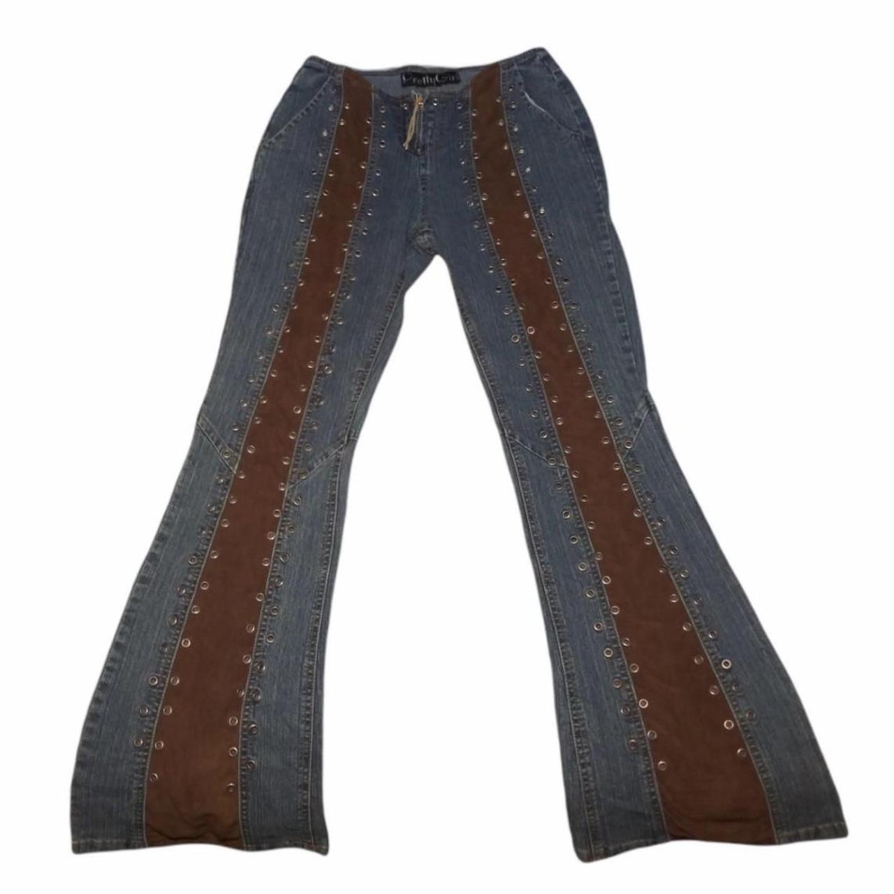 Women's Blue and Brown Jeans Depop