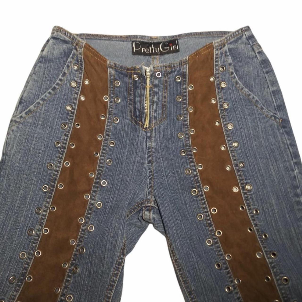 Women's Blue and Brown Jeans Depop