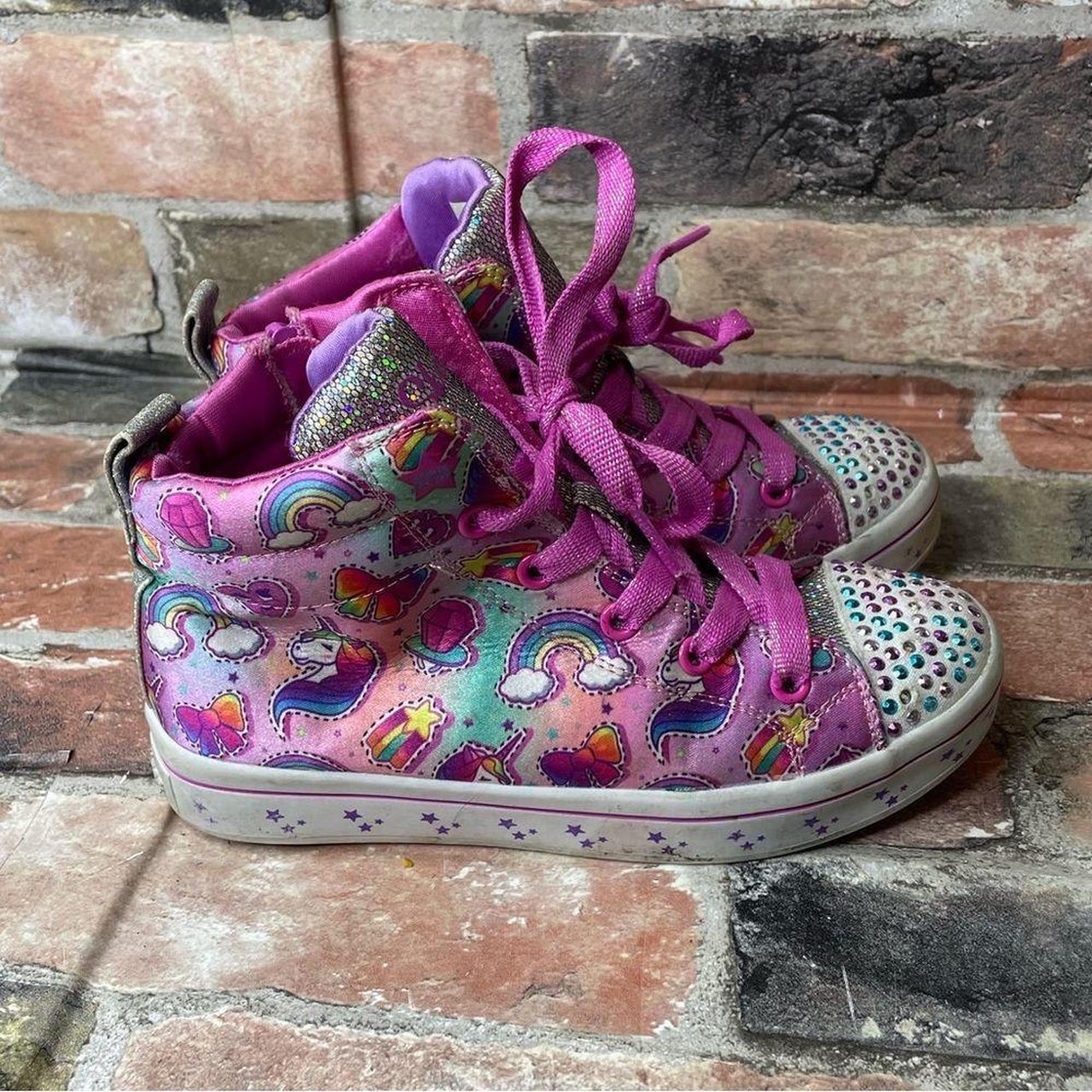 Size 2 Rainbows & Unicorns Sketchers Light Up... - Depop