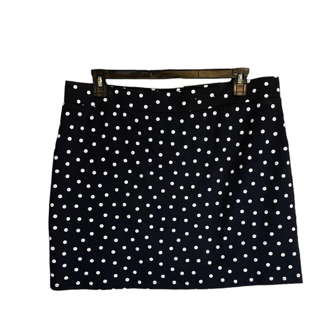 XL Croft & Barrow Black & White Polka Dot Skort with... - Depop