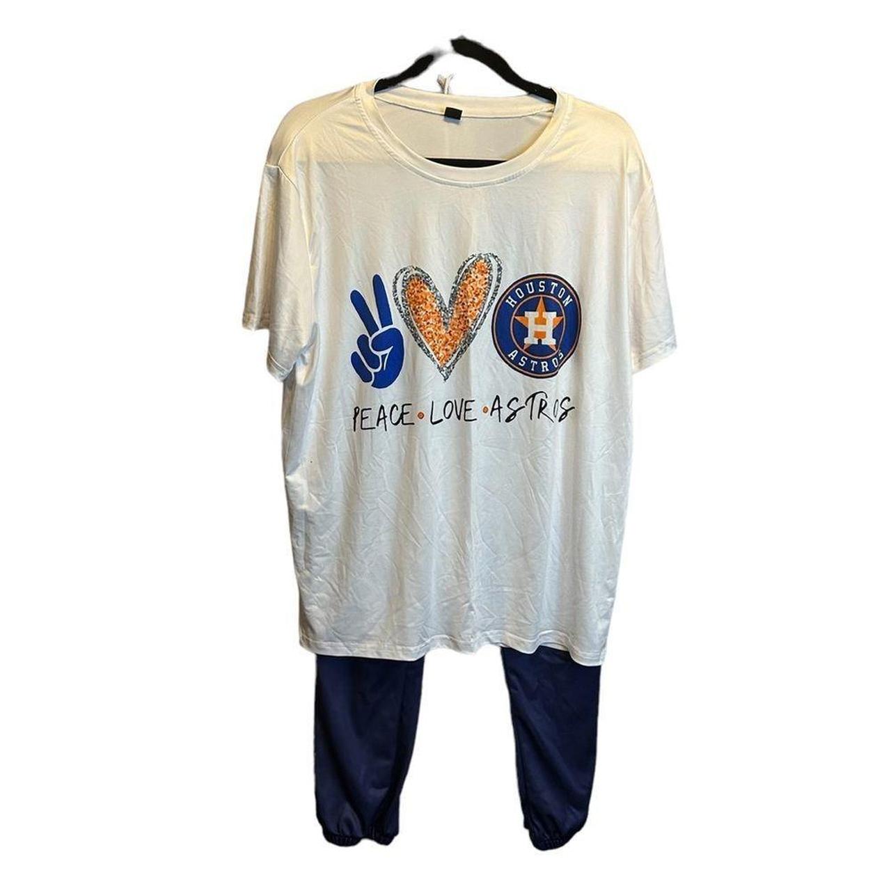 CowboyCapitalMarket Peace Love Astros Shirt