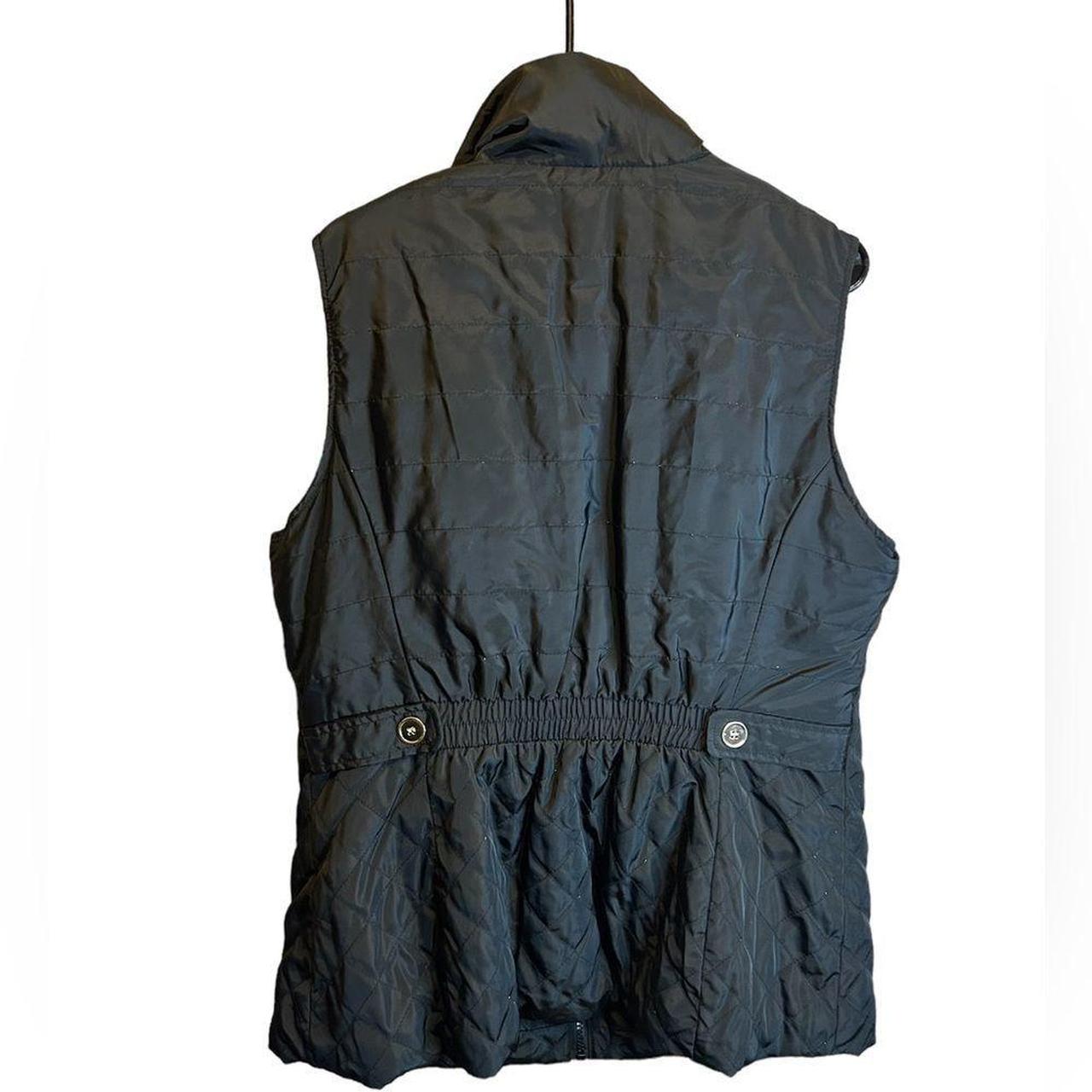 Cavalini Originals Black Fleece Lined Puffer Vest... - Depop