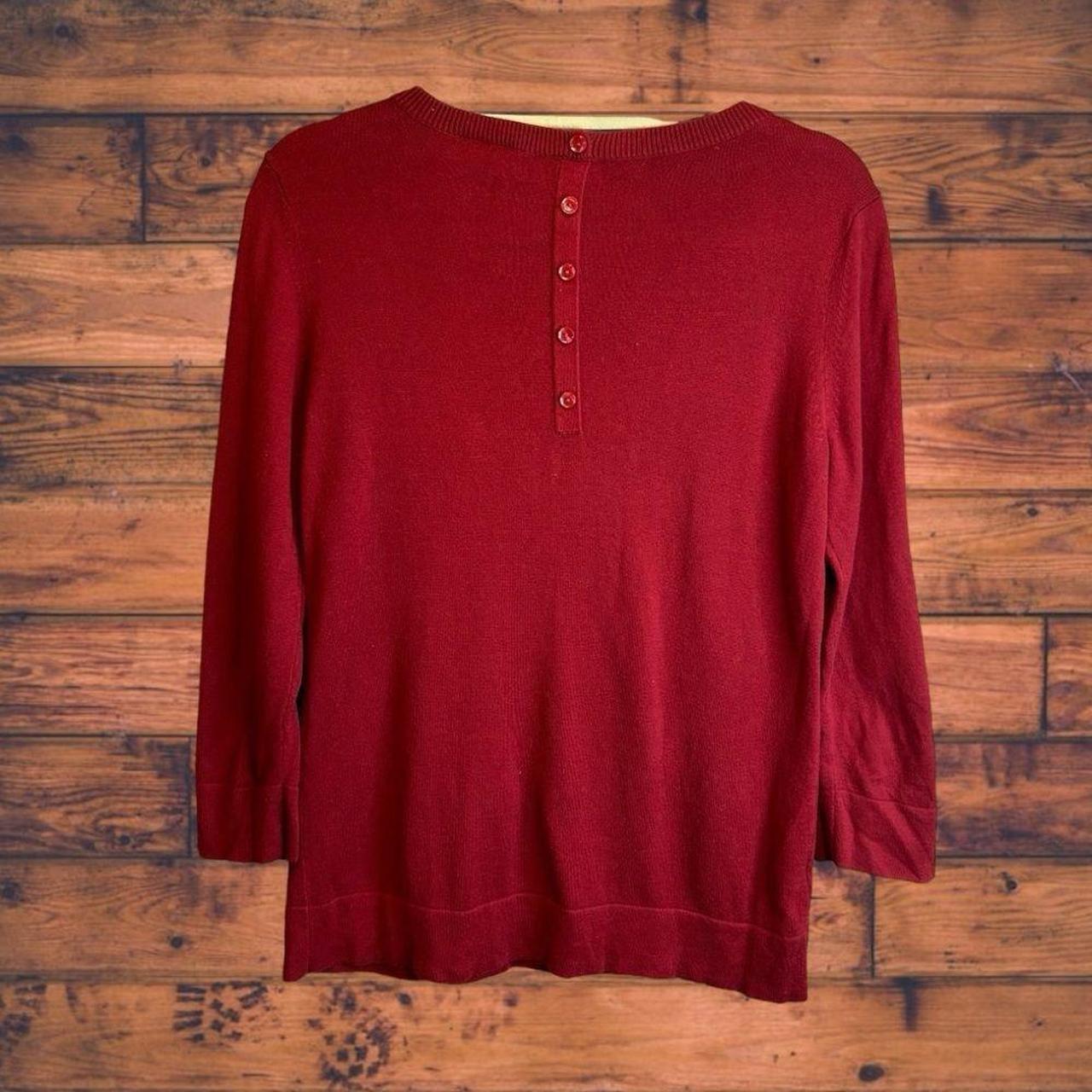 Loft red sweater best sale