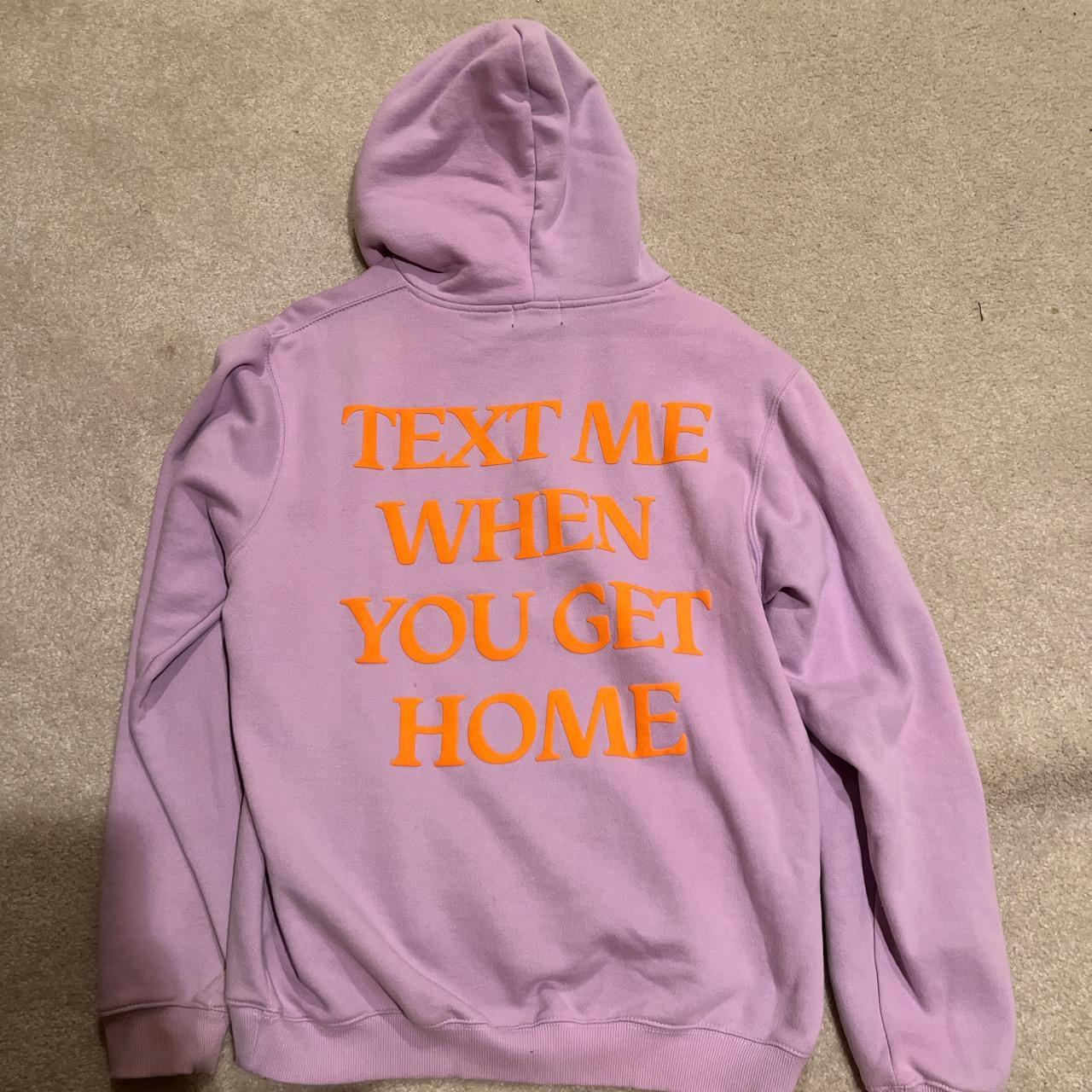 Lonely Ghost Text Me When You Get Home Hoodie in… - Depop