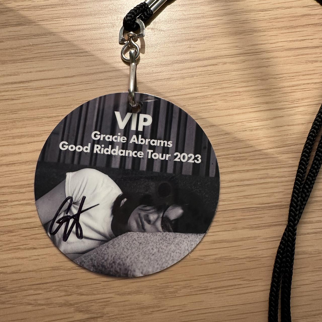 Gracie abrams good riddance tour signed vip lanyard... - Depop