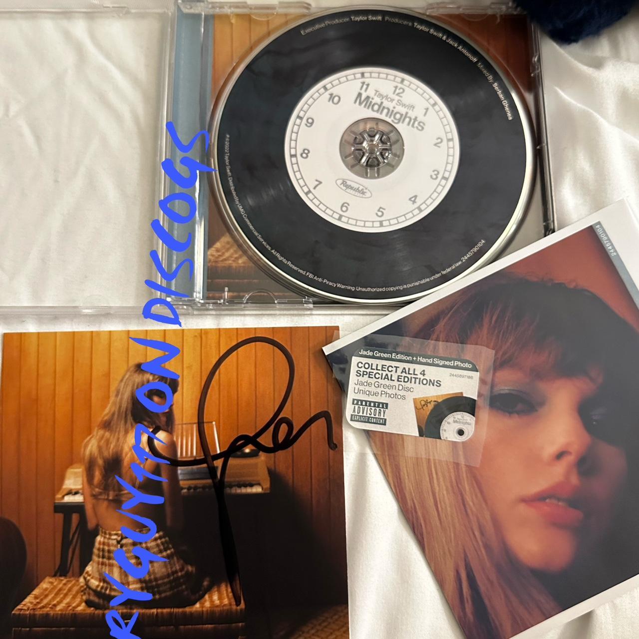 Taylor swift factory signed jade cd