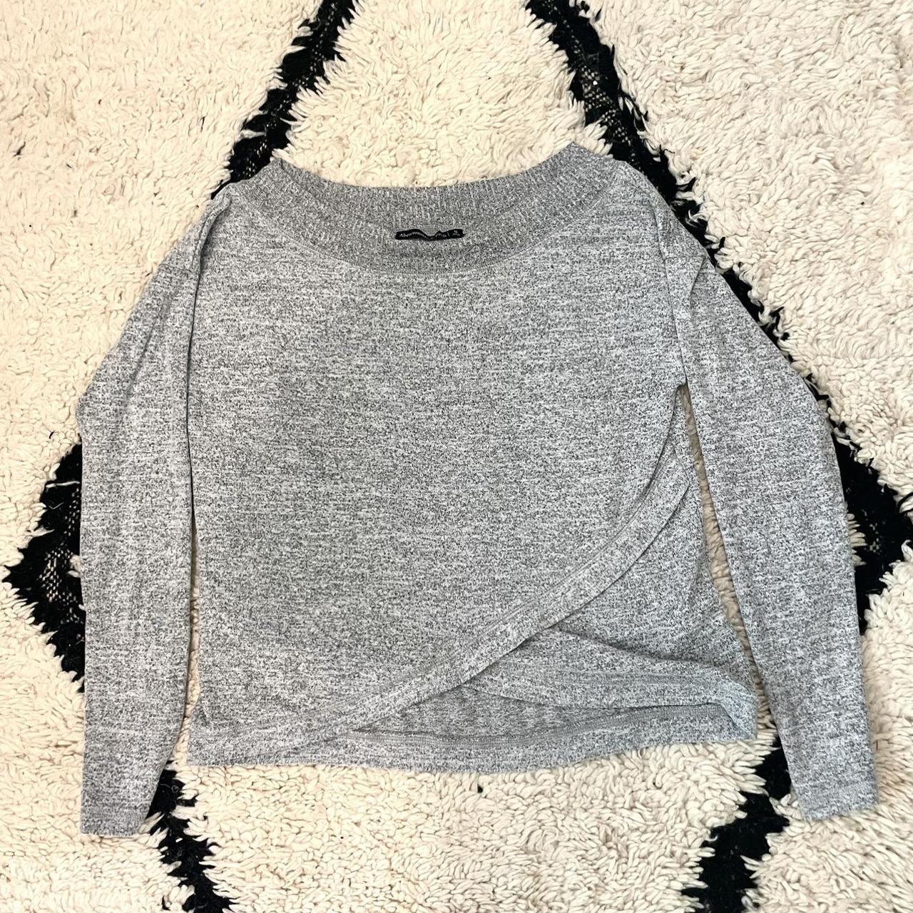 Abercrombie and fitch grey on sale sweater