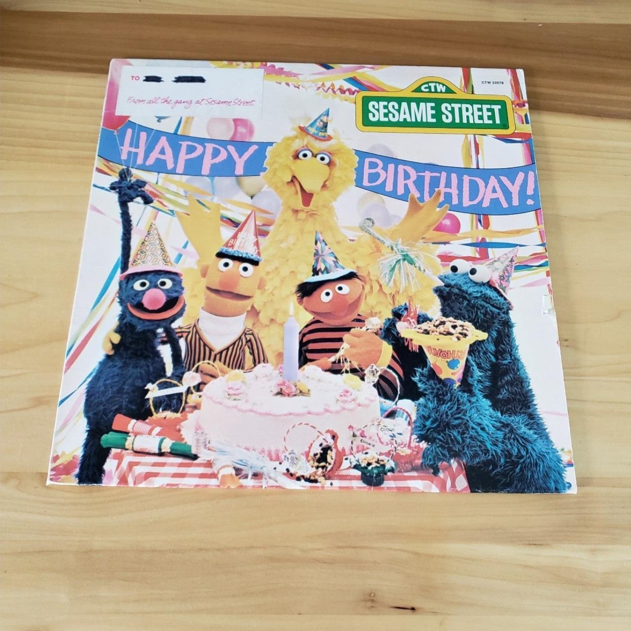 Vintage Sesame Street Happy Birthday 33 13/2 LP... - Depop