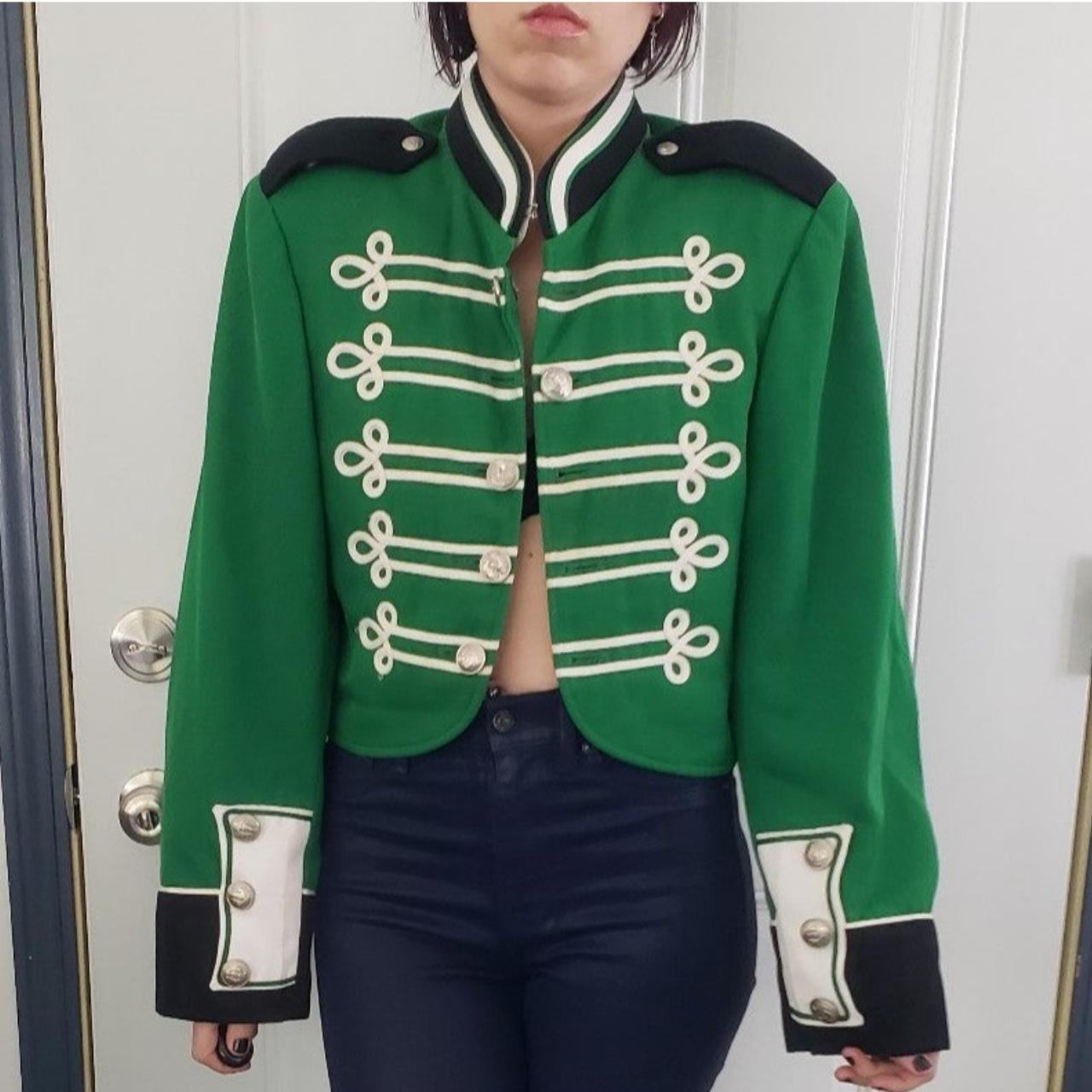 Vintage Green Band Uniform Jacket For my emo - Depop