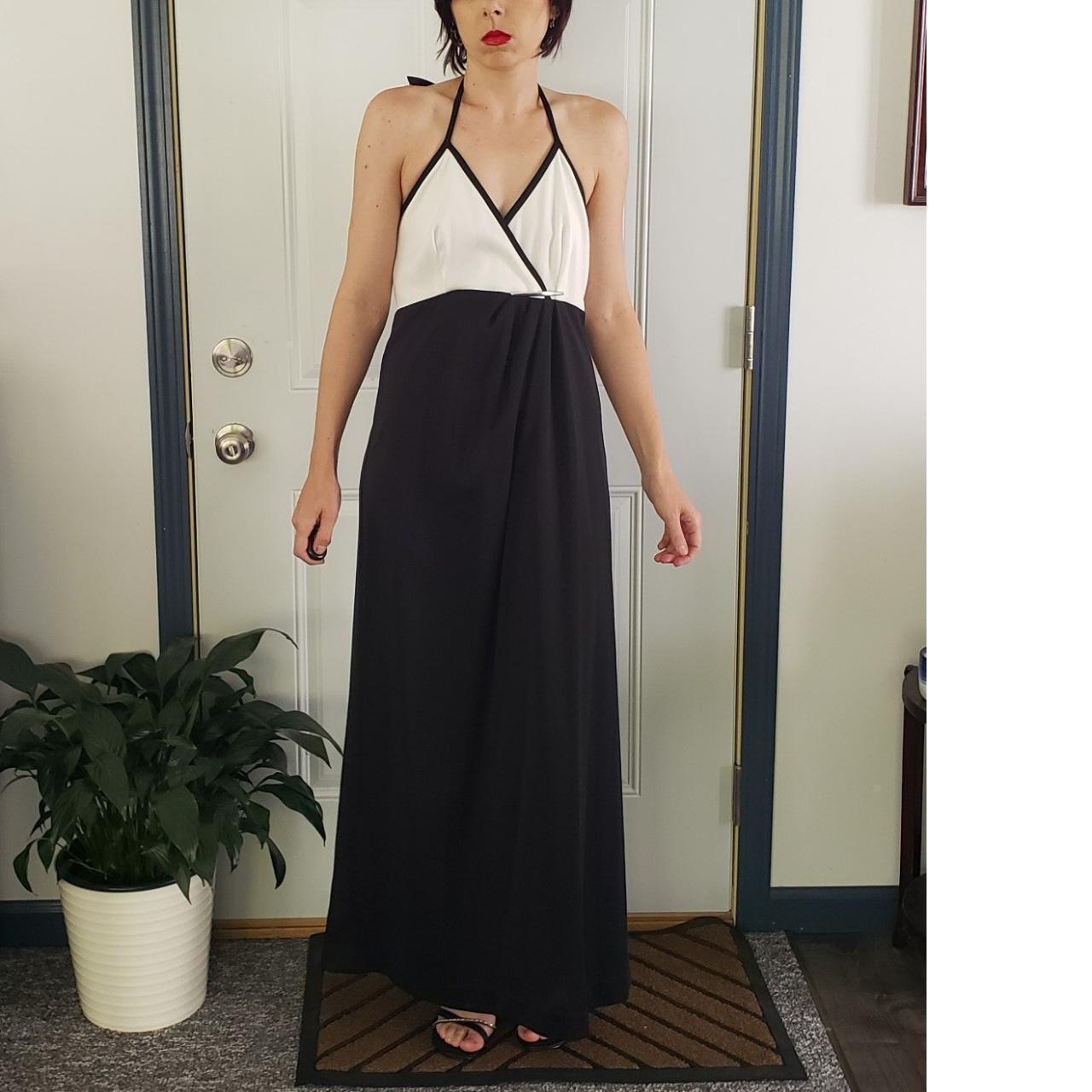 Jcpenney black sale and white dress