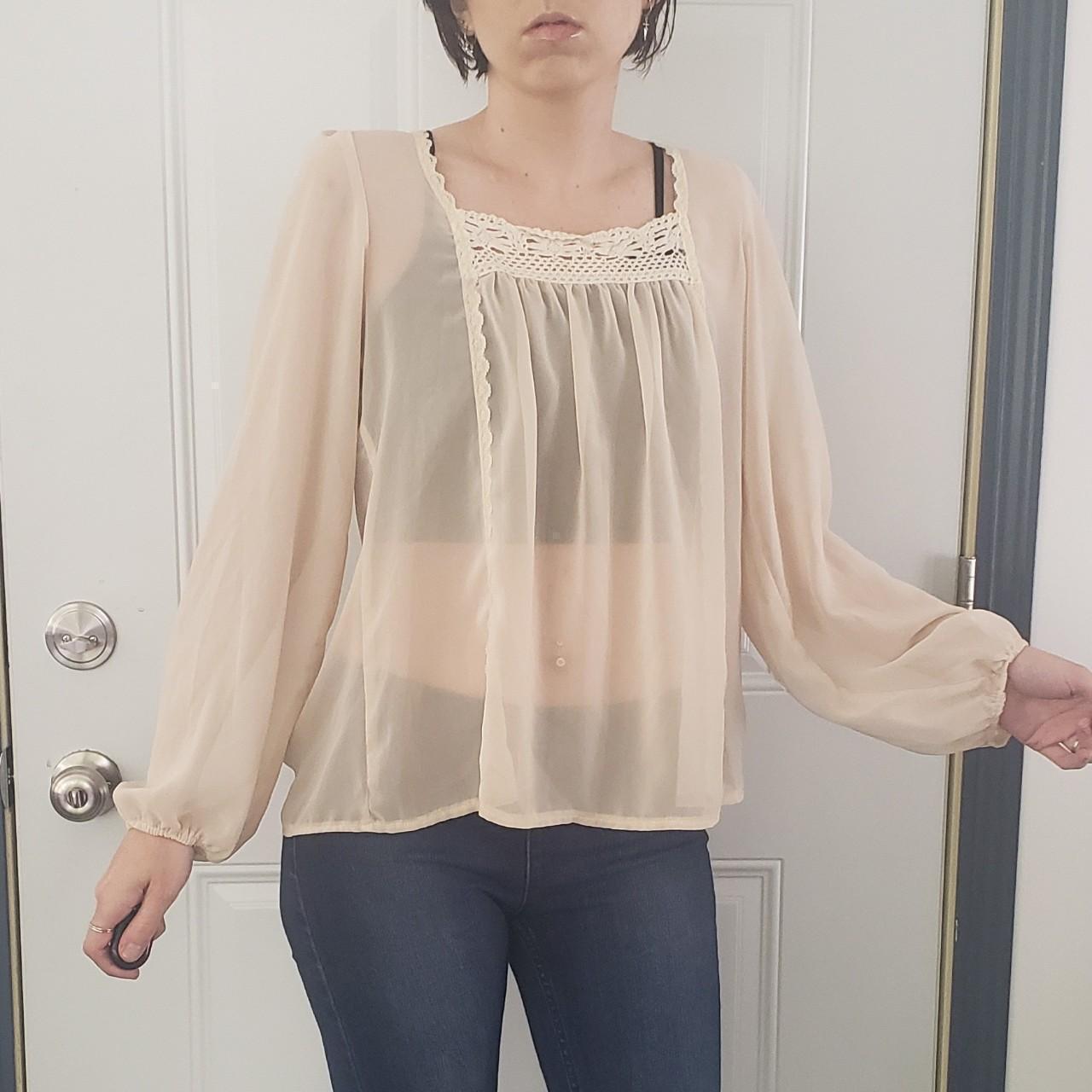 Sheer boho top online