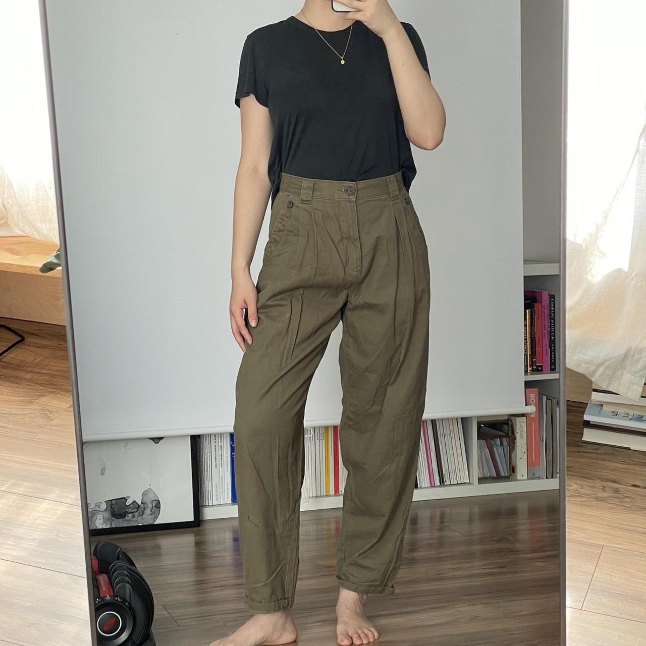 TOPSHOP | Khaki Women's Casual Trouser | YOOX