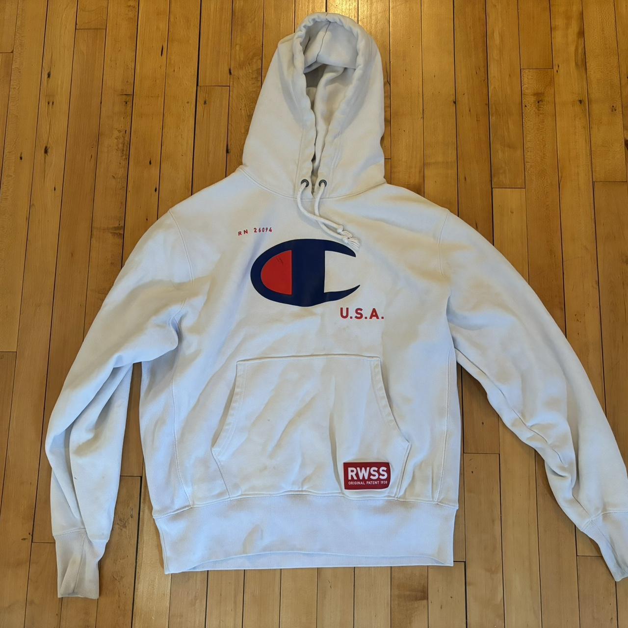 champion hoodie white champion hoodie with screen