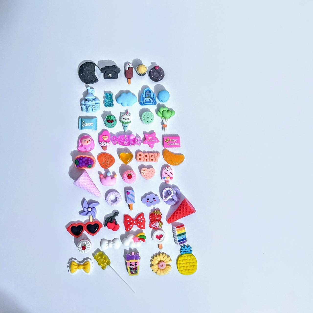 Multicolor Decoden Charm Lot - 50 Pieces This... - Depop